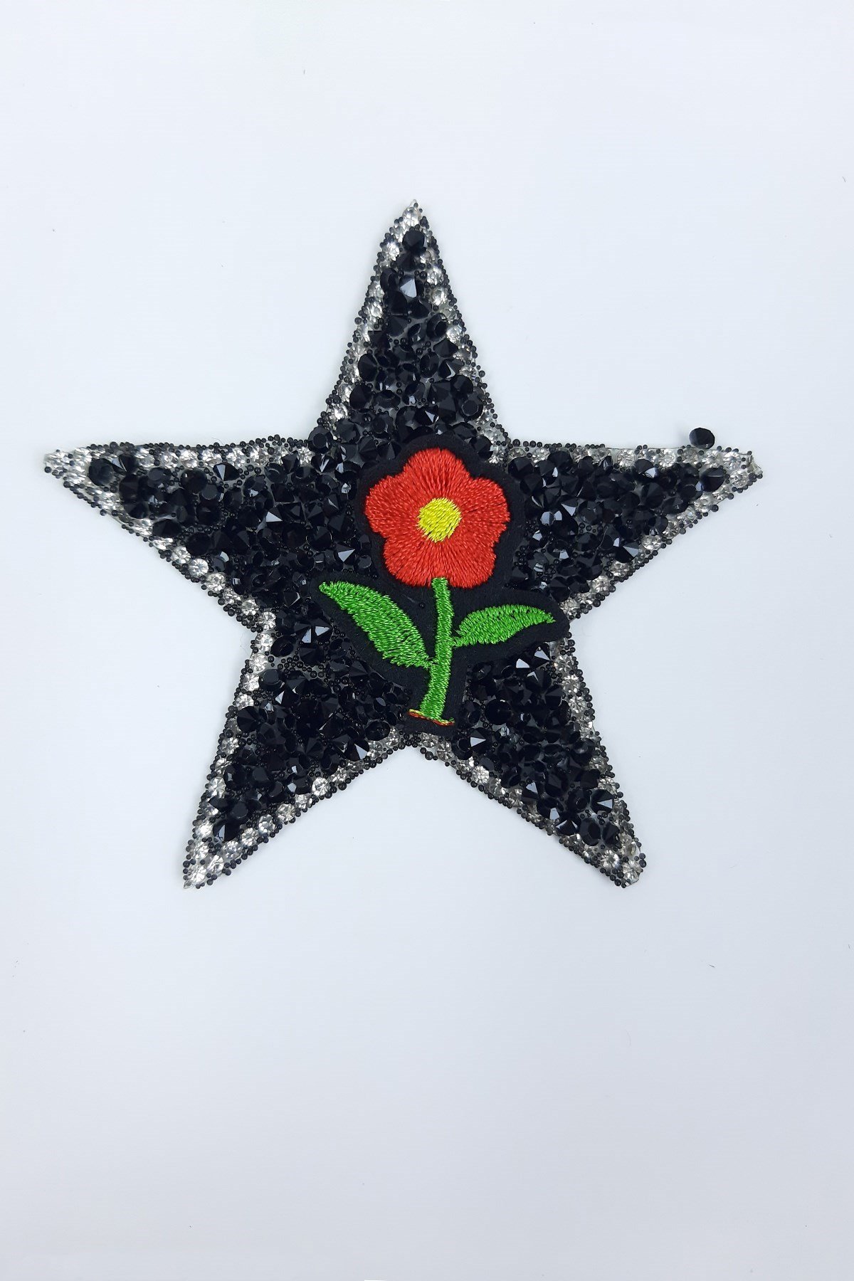 Kırmızı Çiçekli Yıldız Arma (Yama)