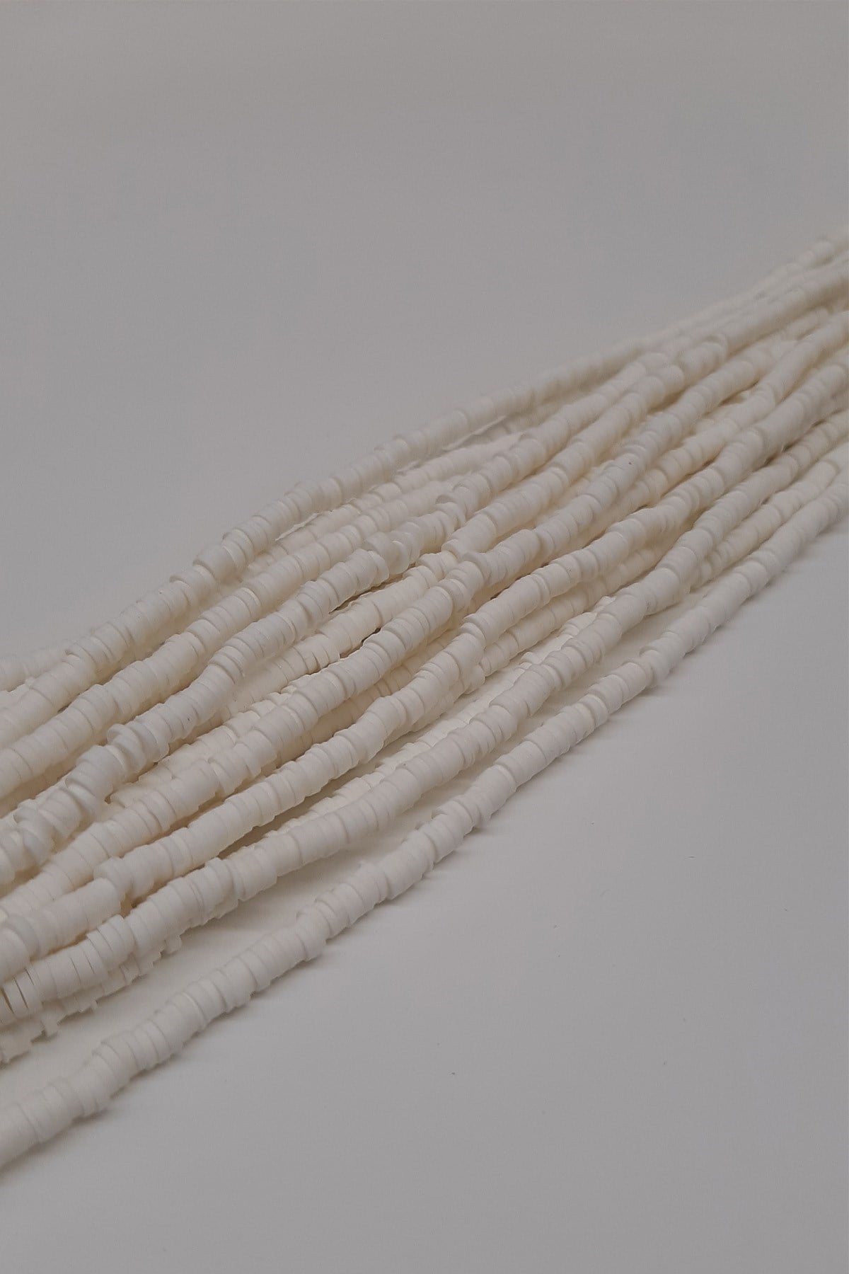 Krem Fimo Hamur Boncuk 4mm
