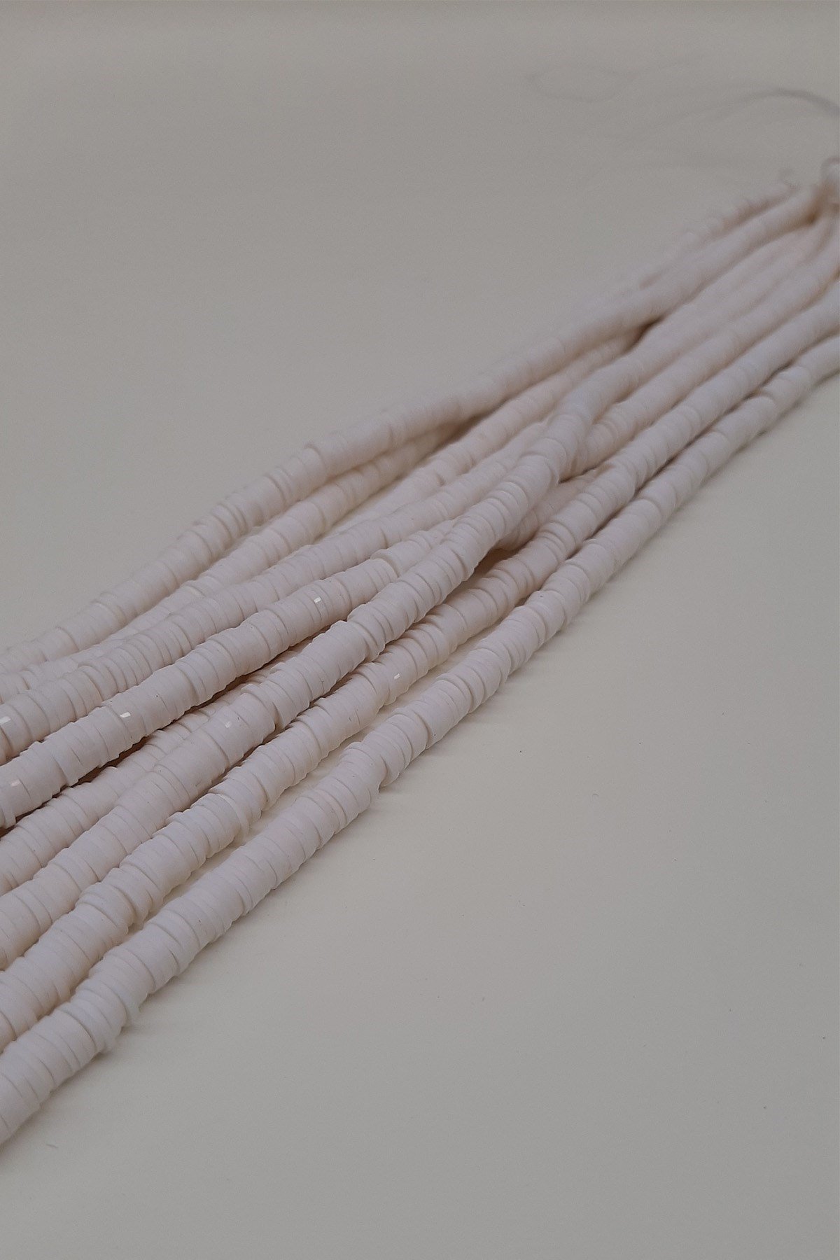 Krem Fimo Hamur Boncuk 6Mm