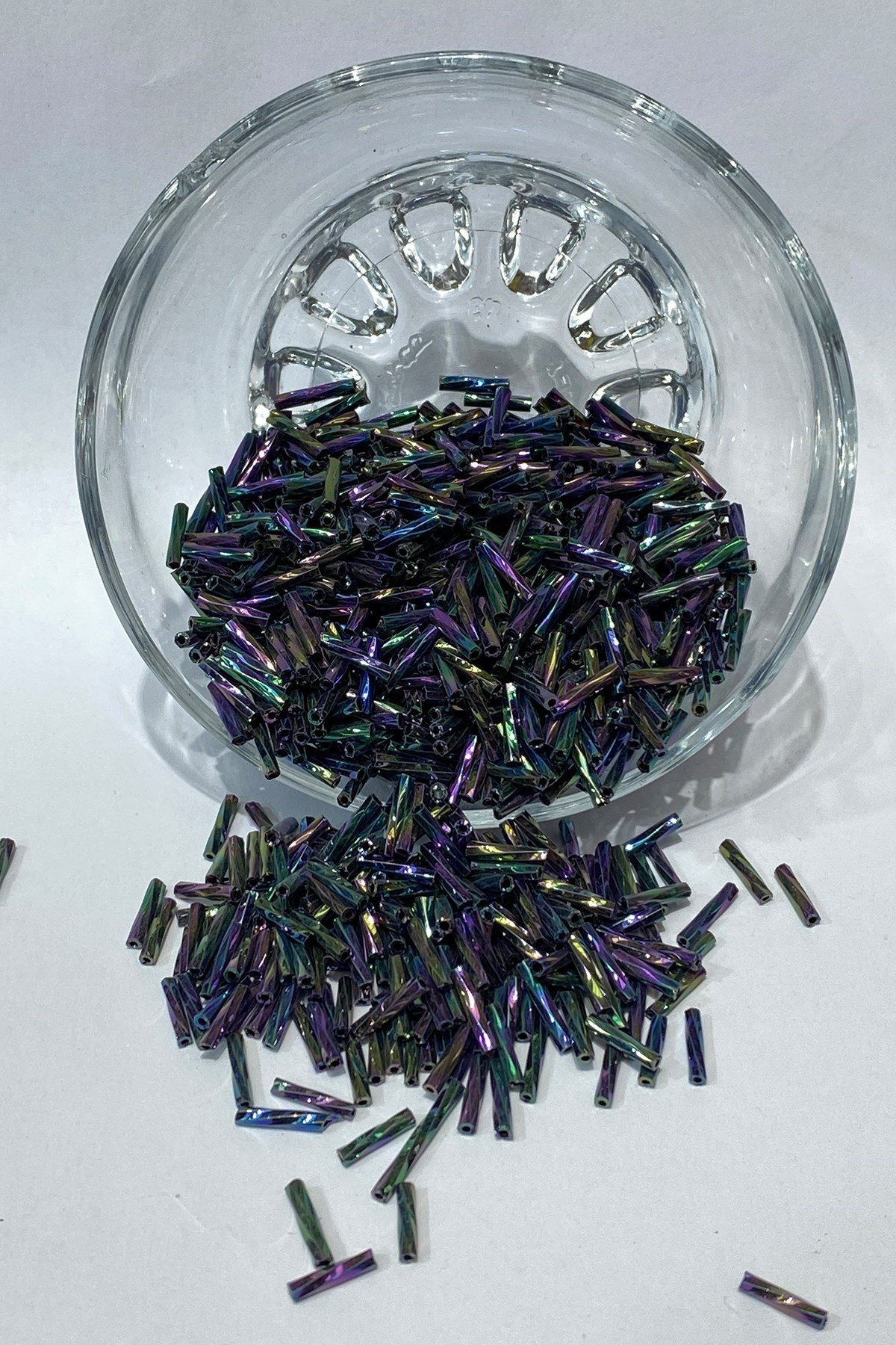 Lacivert Burgulu Boru Boncuk 50 gr