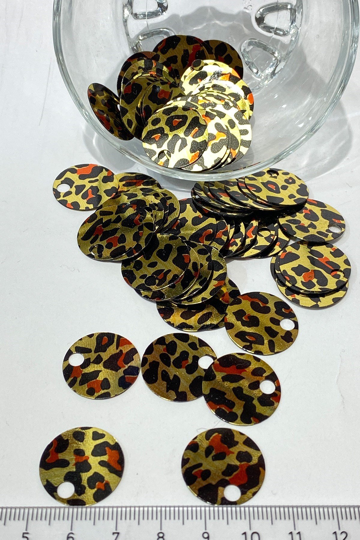 Leopar Patik ve Çanta Pulu 20 mm