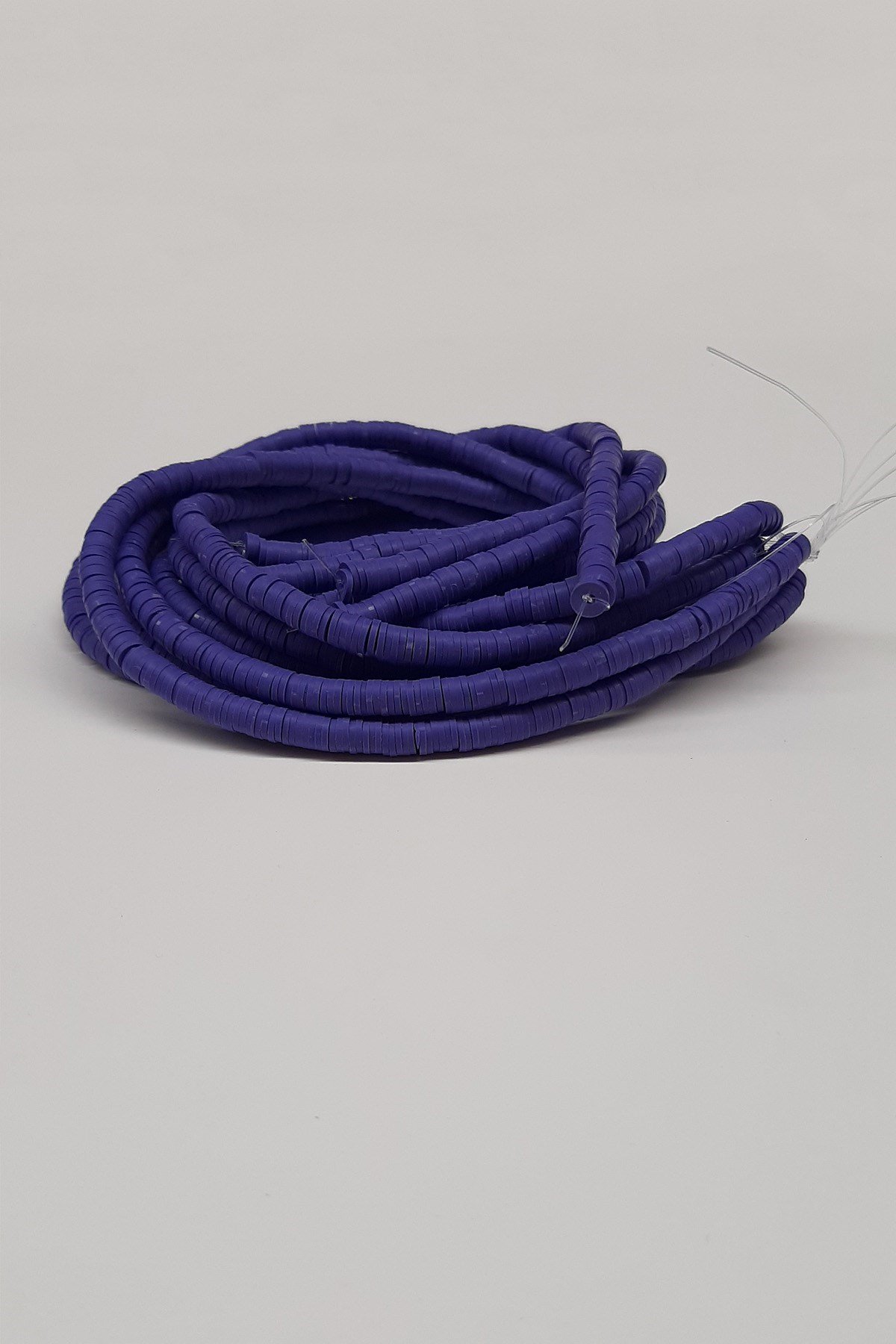 Lila Fimo Hamur Boncuk 6Mm