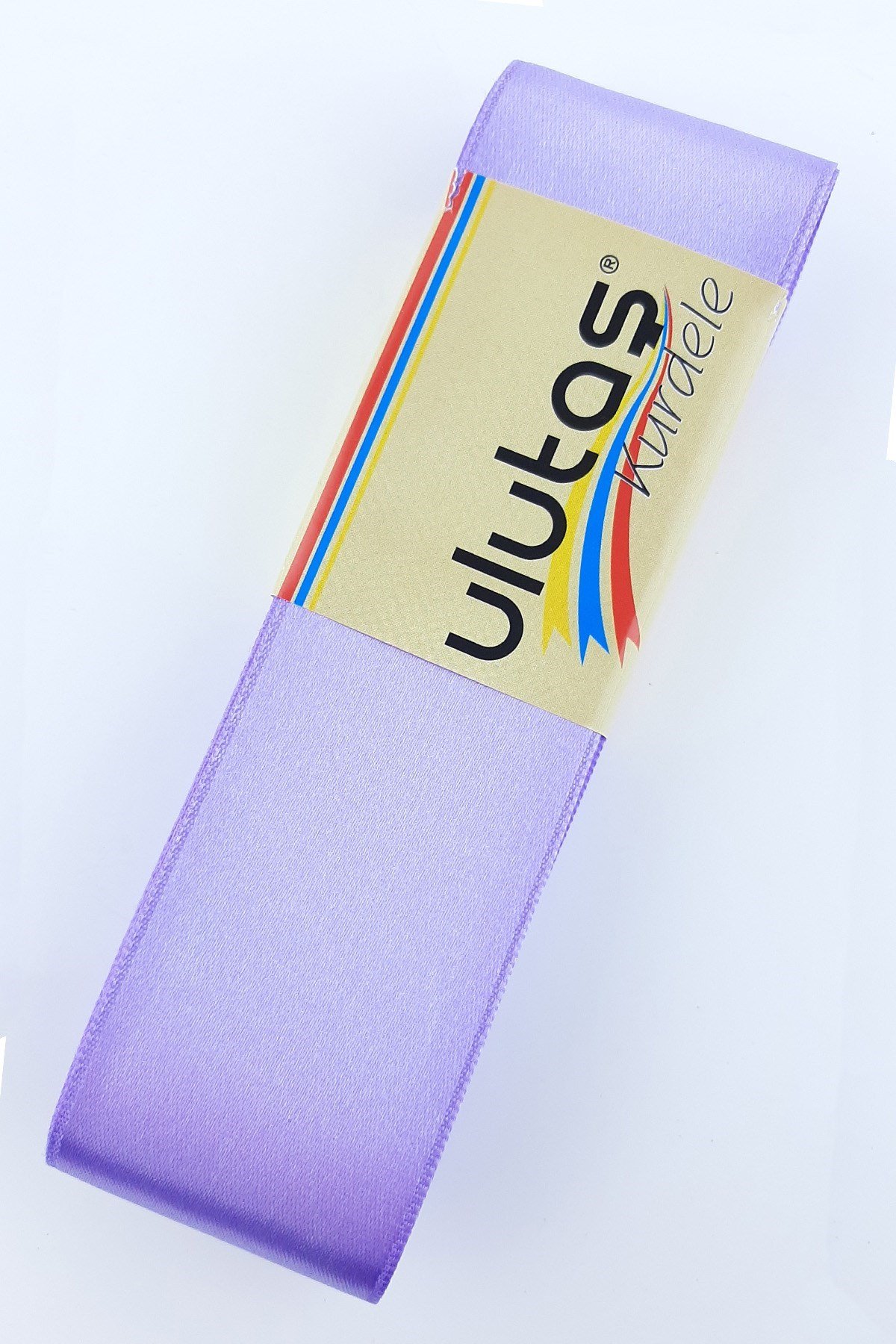 Lila Saten Kurdele 4 cm 10 mt