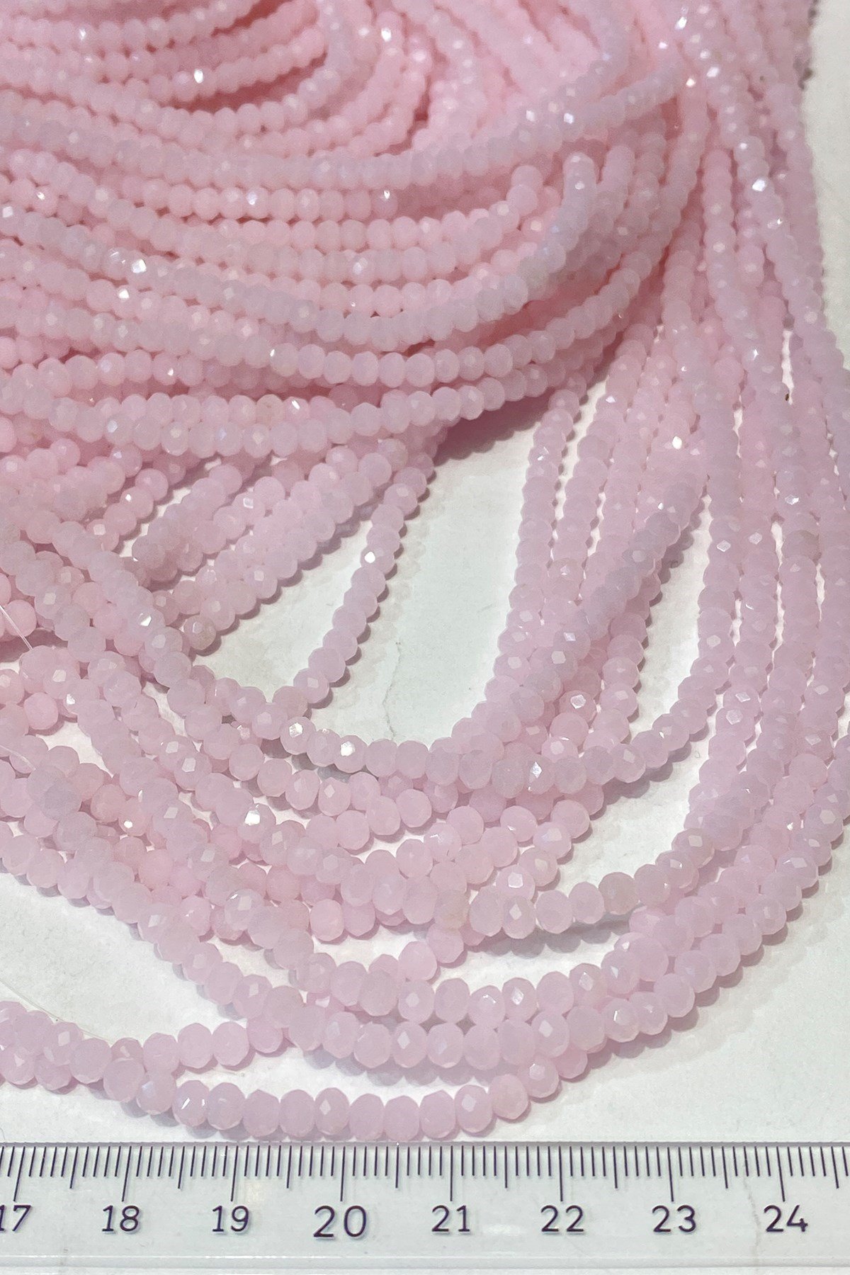 Mat Pembe Kristal Boncuk 4 mm