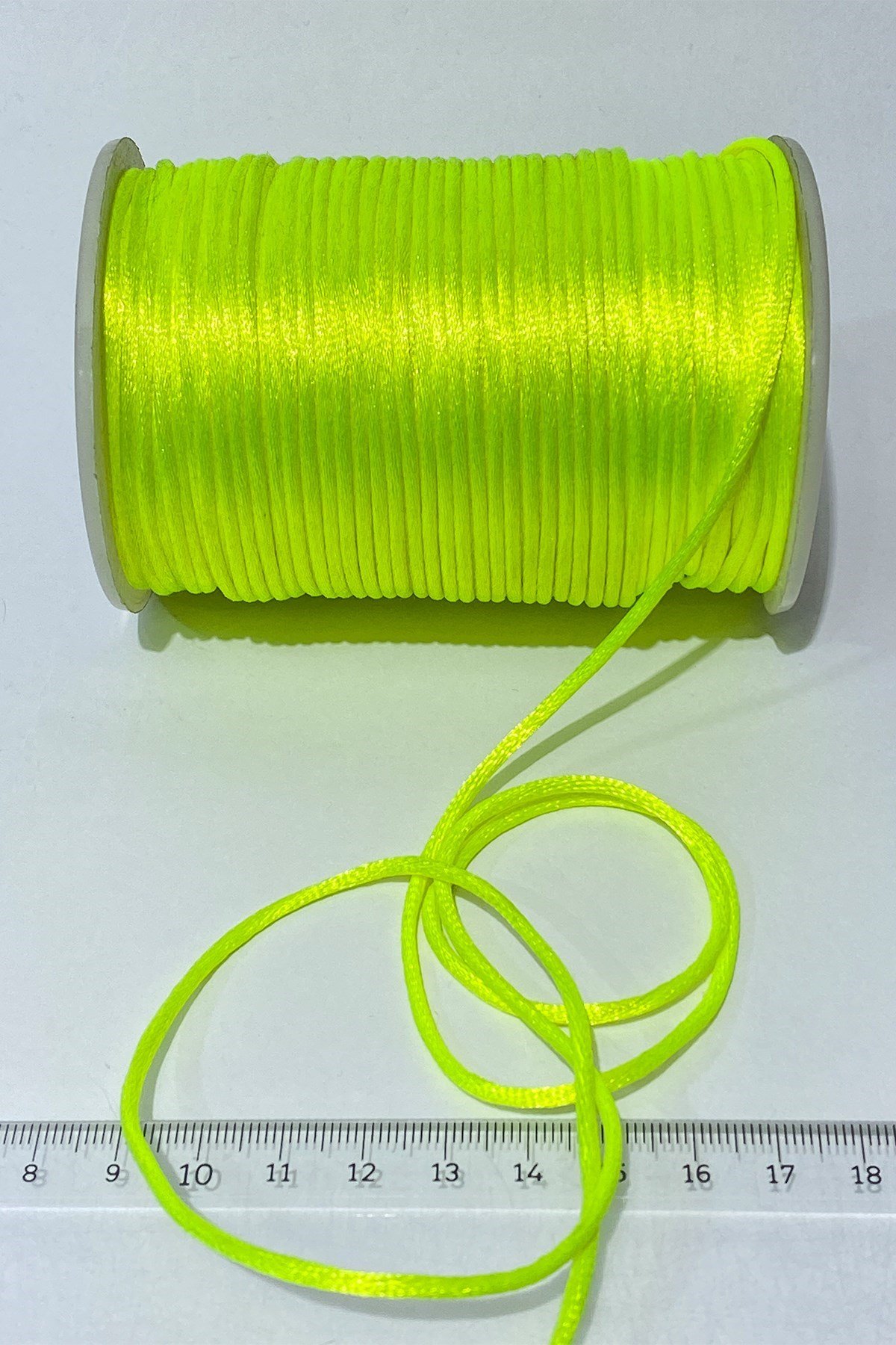 Neon Sarı Brit İp Sıçan Kuyruğu 10 mt