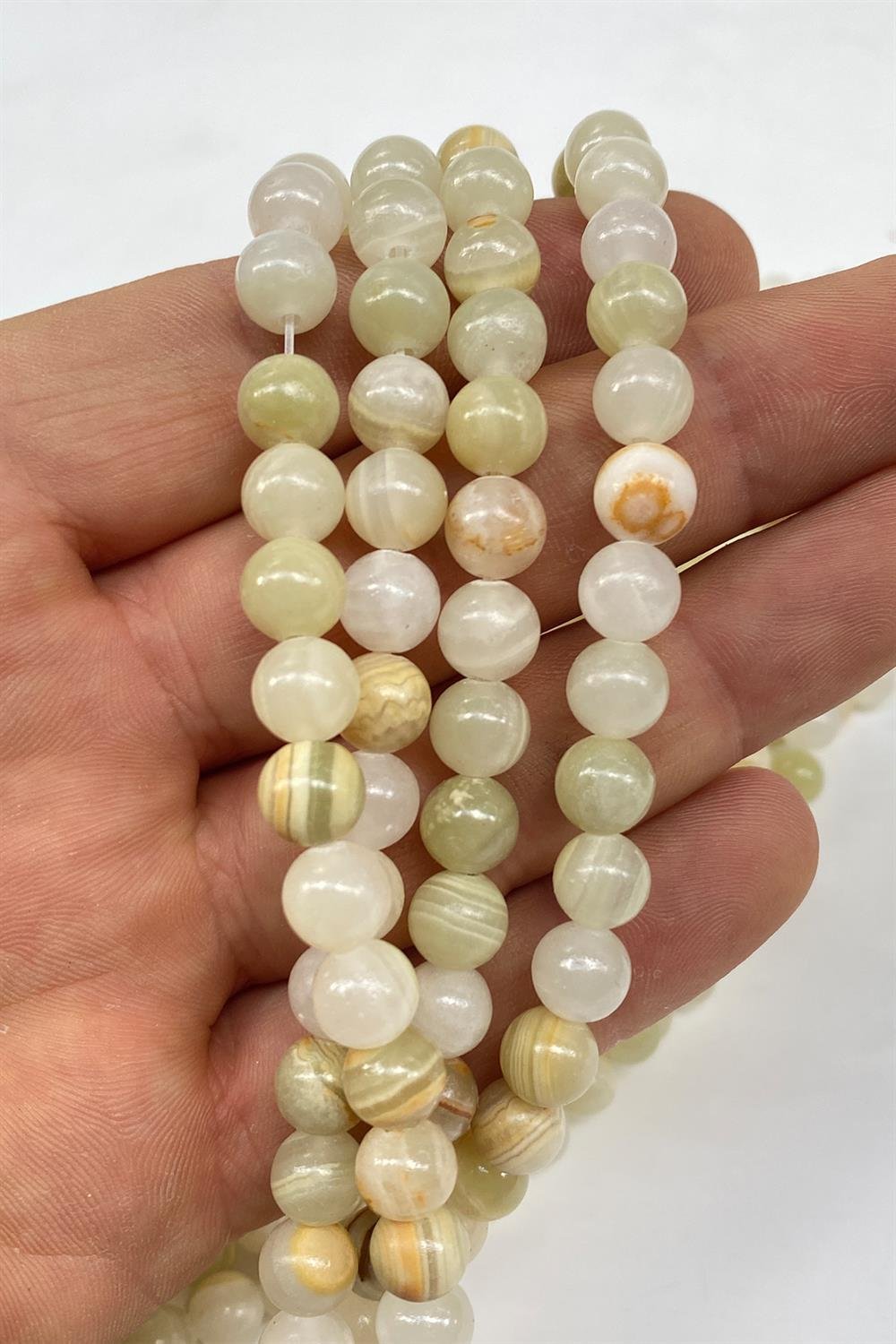 Opal Doğal Taş Dizi 8 mm