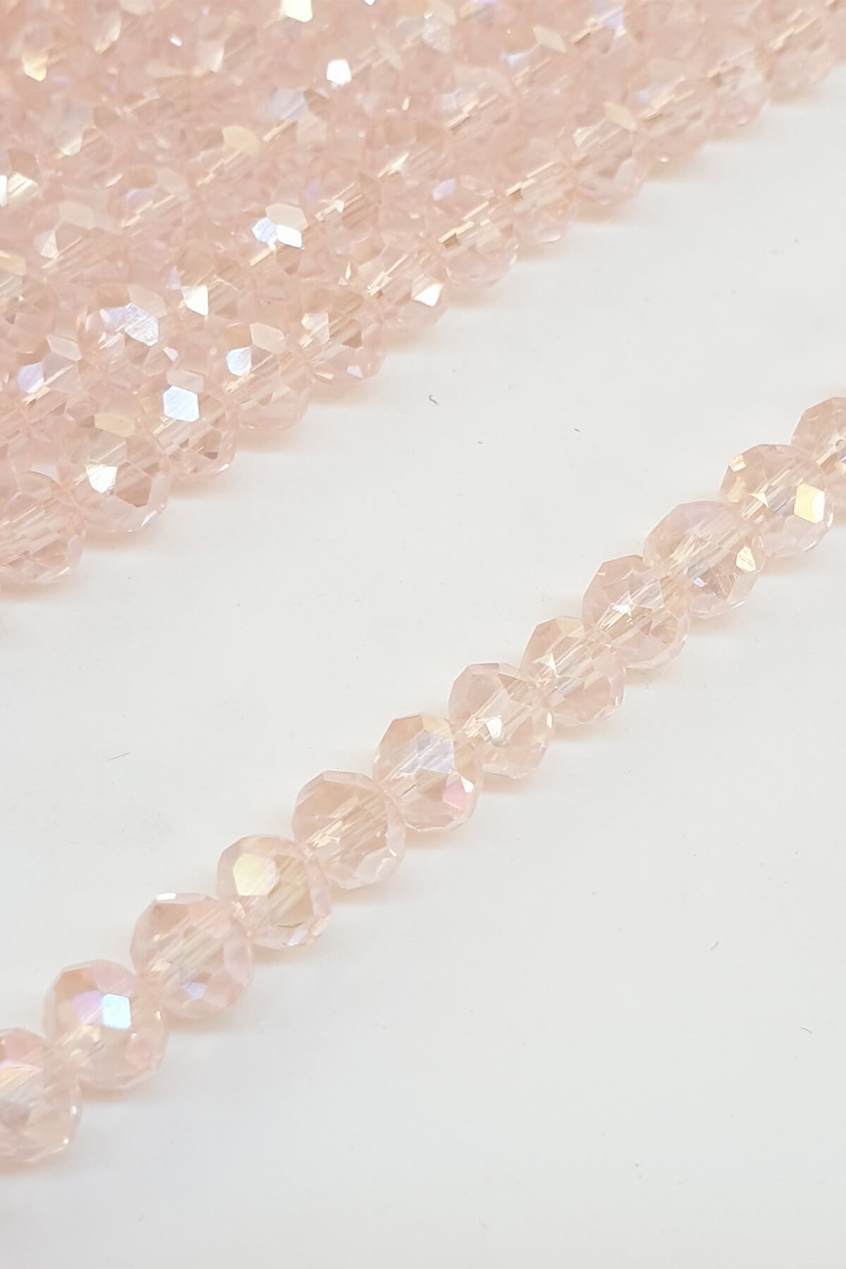 Parlak Pudra Kristal Boncuk 6 Mm