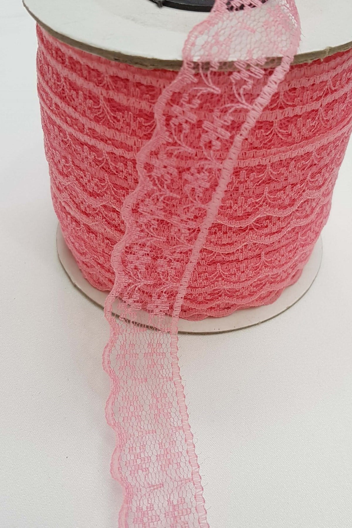 Pembe Dantel Kurdele 2,5 cm