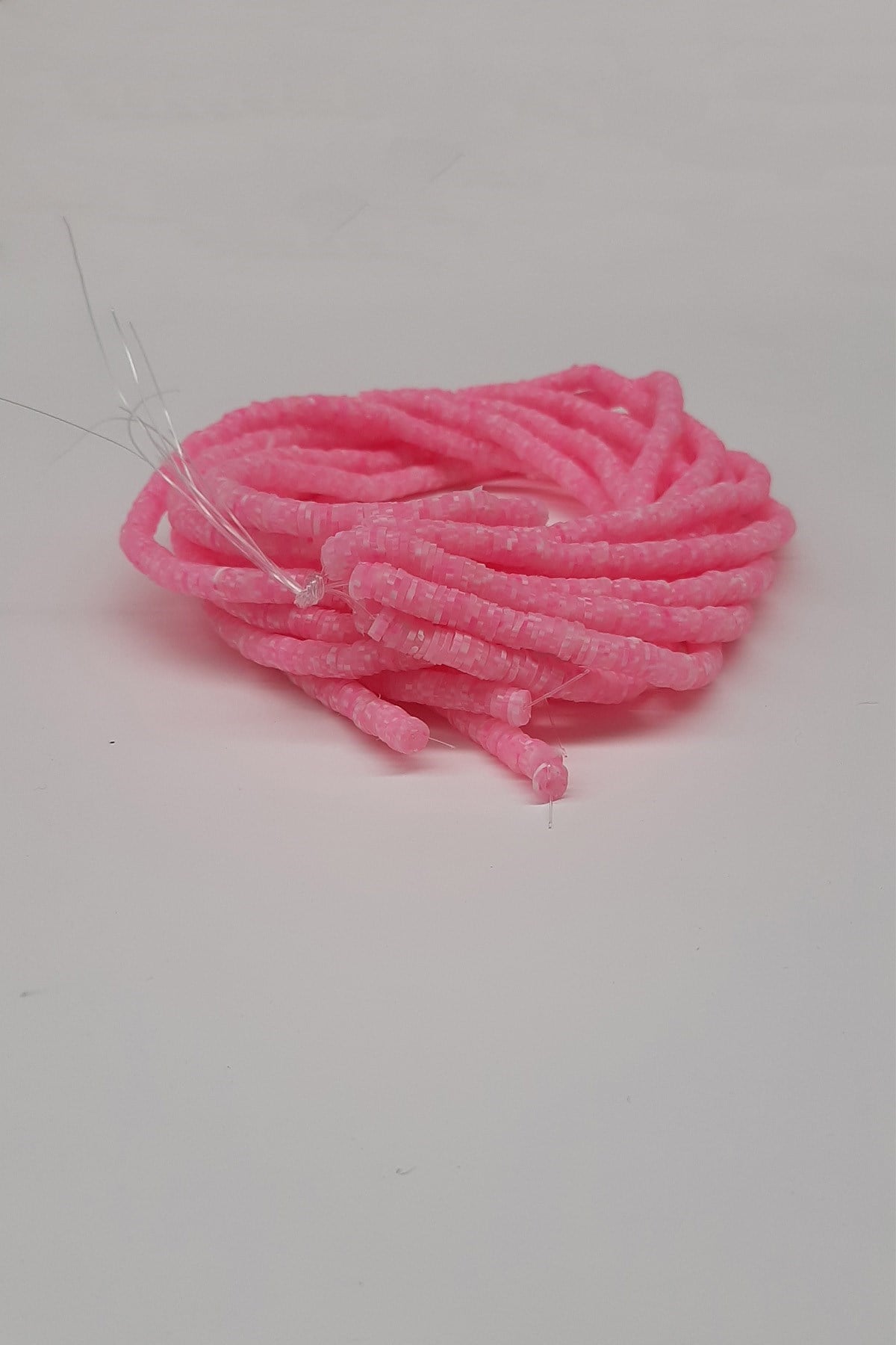 Pembe Desenli Fimo Hamur Boncuk 6Mm