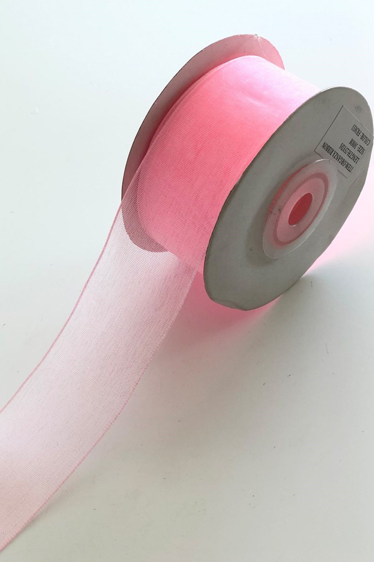 Pembe Organze Kurdele 3 cm