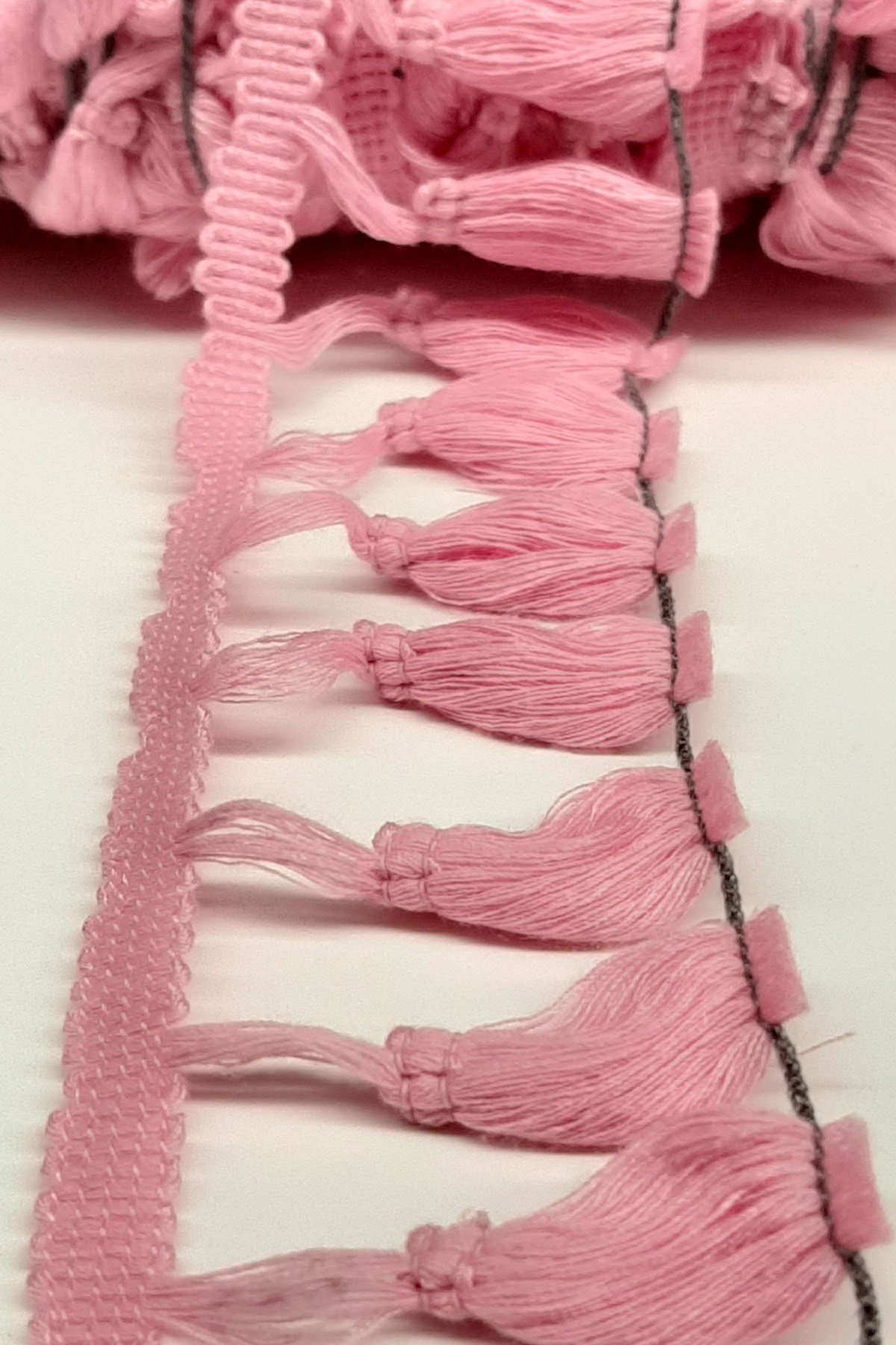 Pembe Pamuk Saçak Püskül