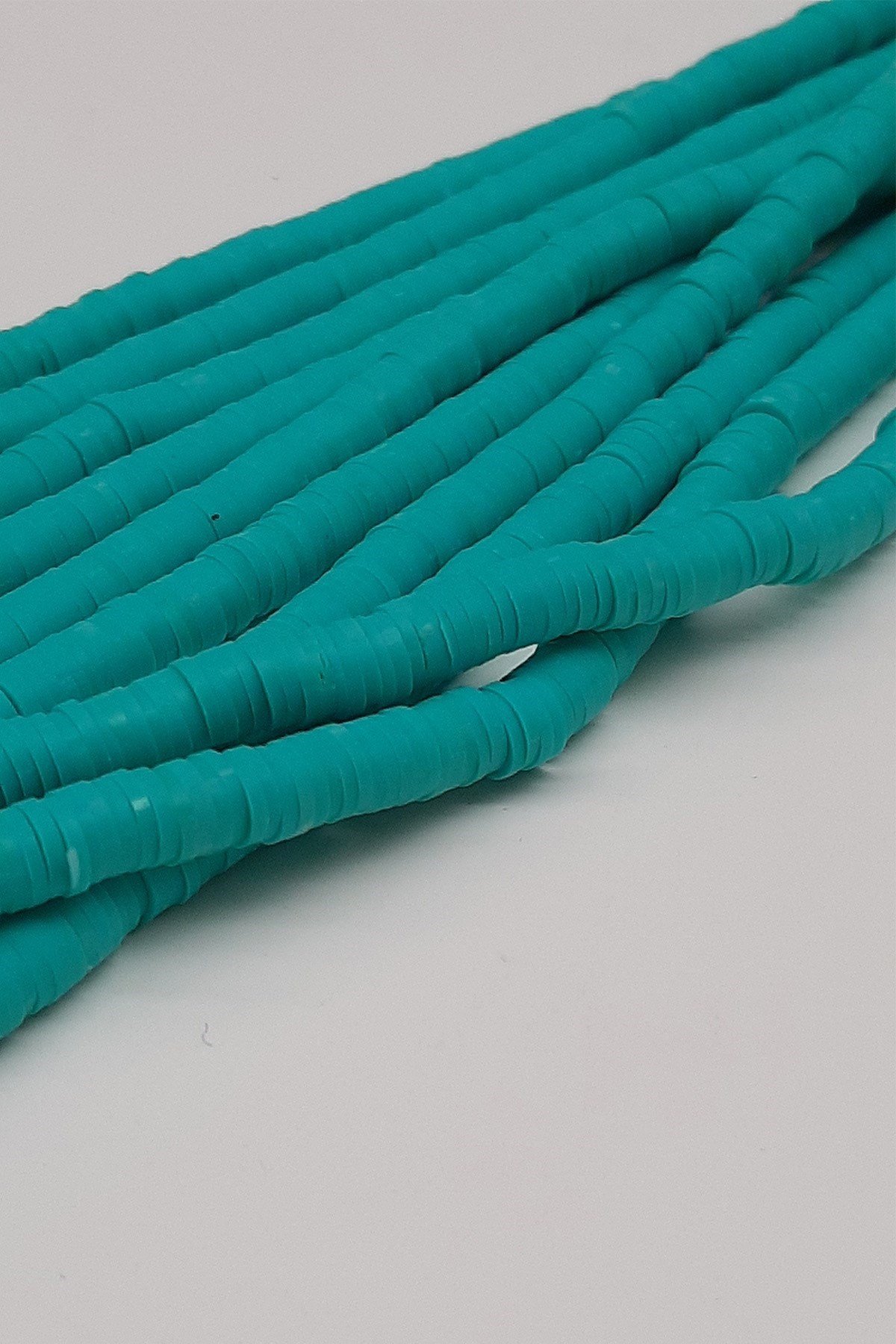 Petrol Yeşili Fimo Hamur Boncuk 6Mm