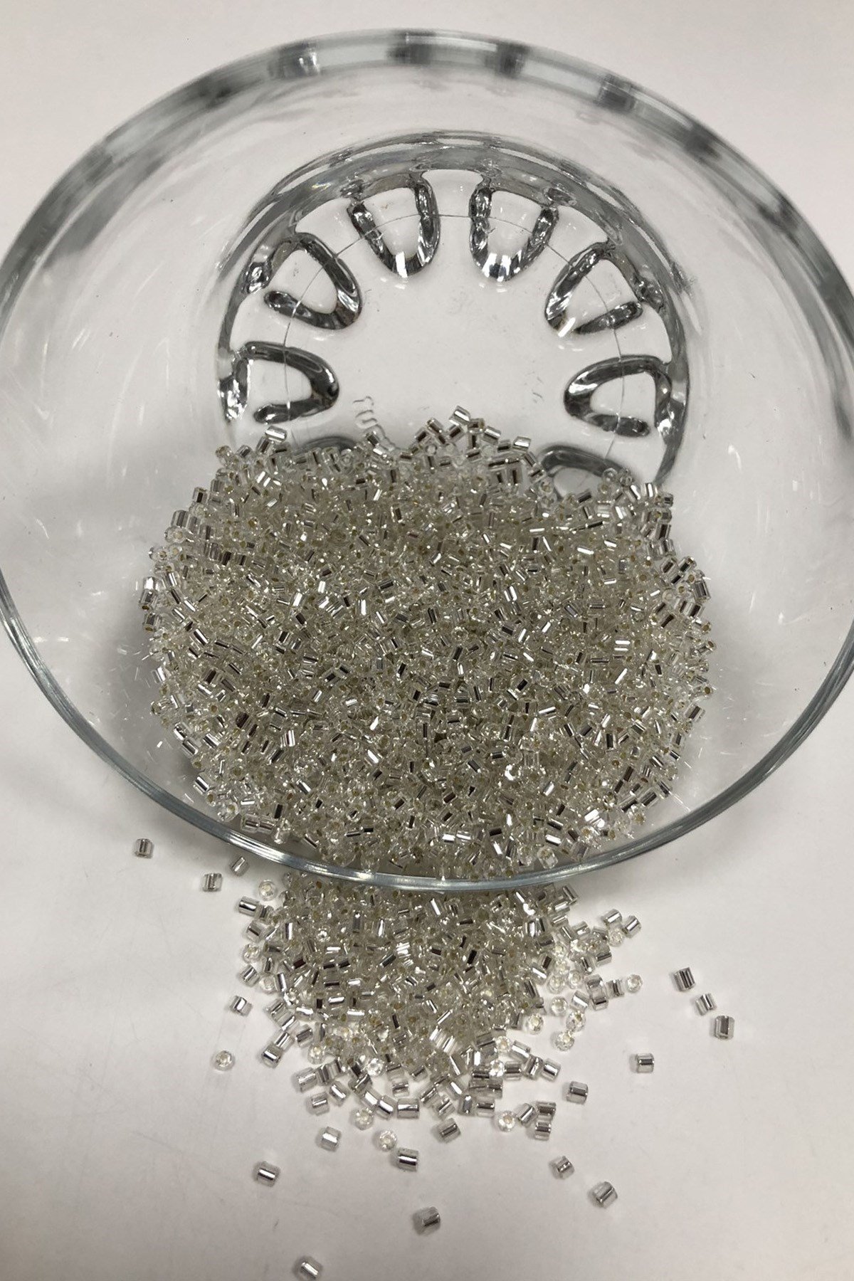 Preciosa Kesme Gümüş Rengi Boncuk 50 gr