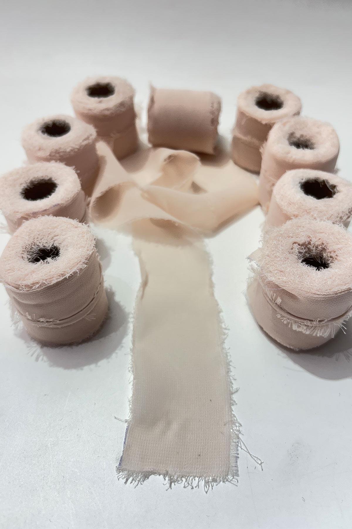 Pudra Yıtrmaç Şifon Kurdele 4 cm Eni 4,5 Mt 1 Top