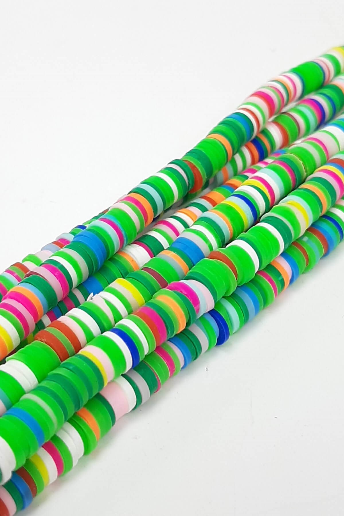 Rengarek Yeşilli Fimo Hamur Boncuk 6 mm