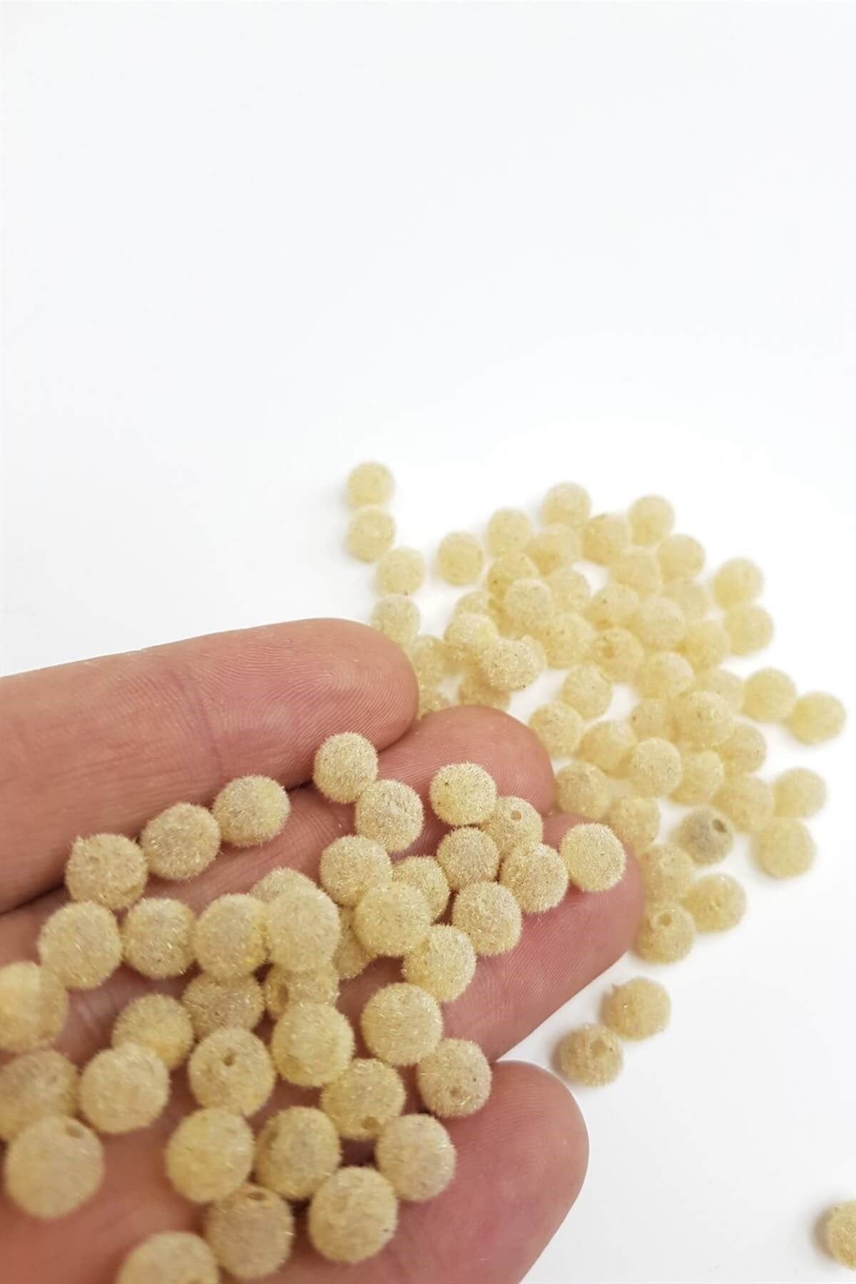 Renk Renk Kadife Boncuk 6 mm