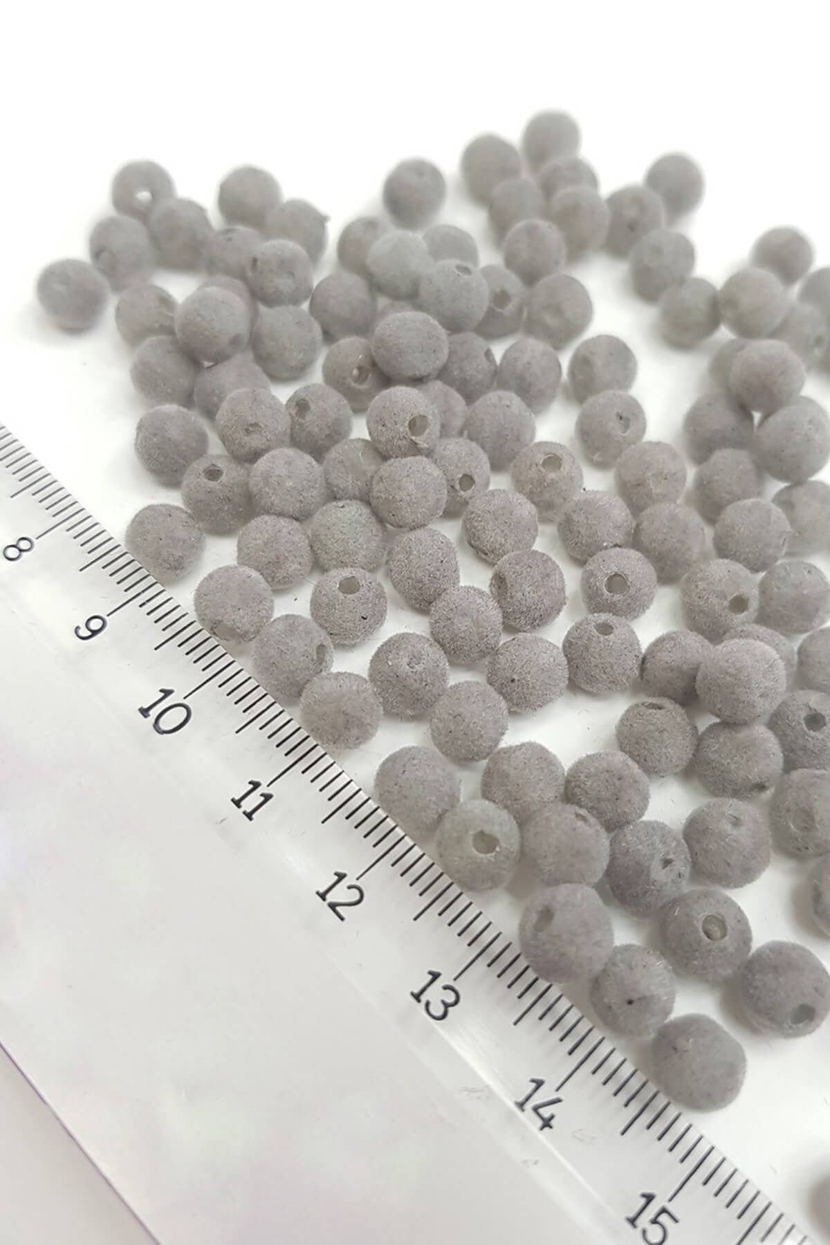 Renk Renk Kadife Boncuk 6 mm
