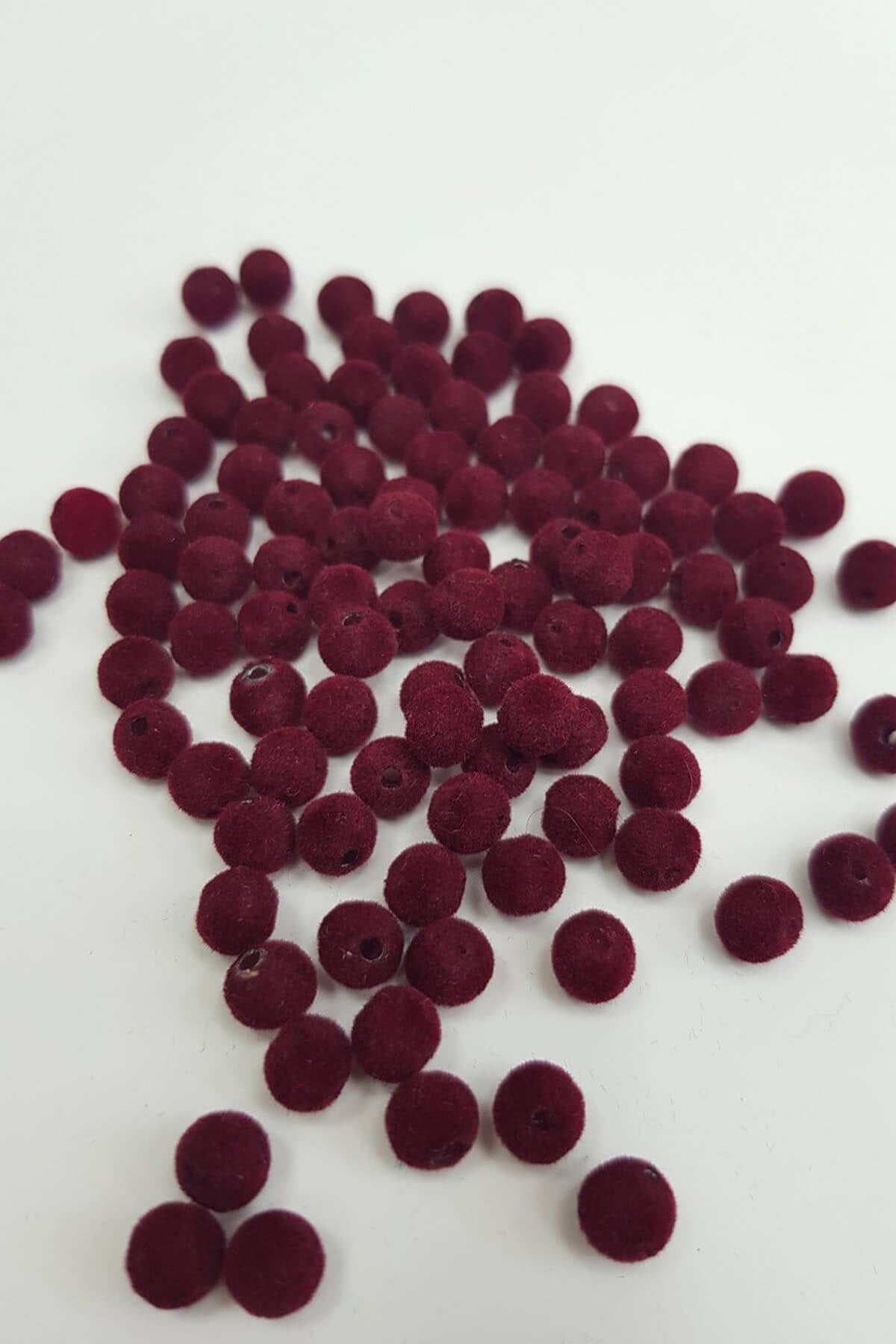 Renk Renk Kadife Boncuk 6 mm