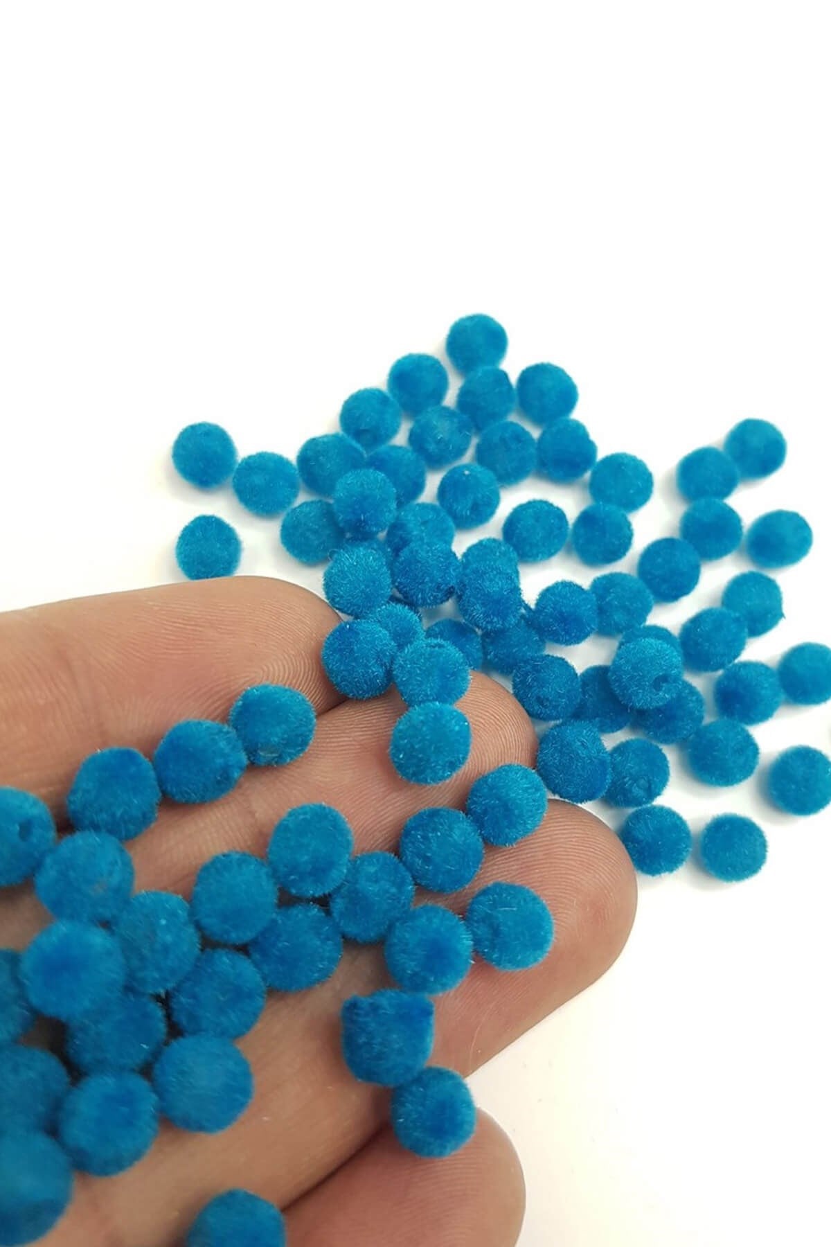 Renk Renk Kadife Boncuk 6 mm