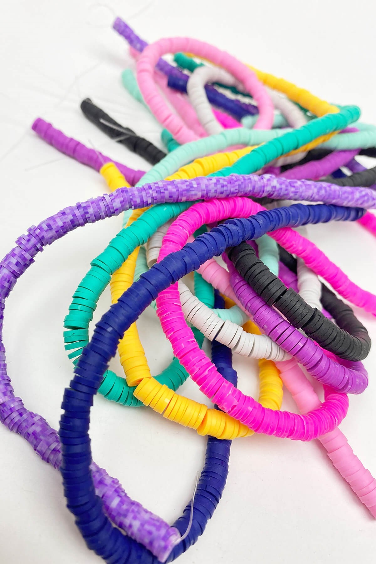 Renkli 6 mm Fimo Boncuk Seti 10 Dizi