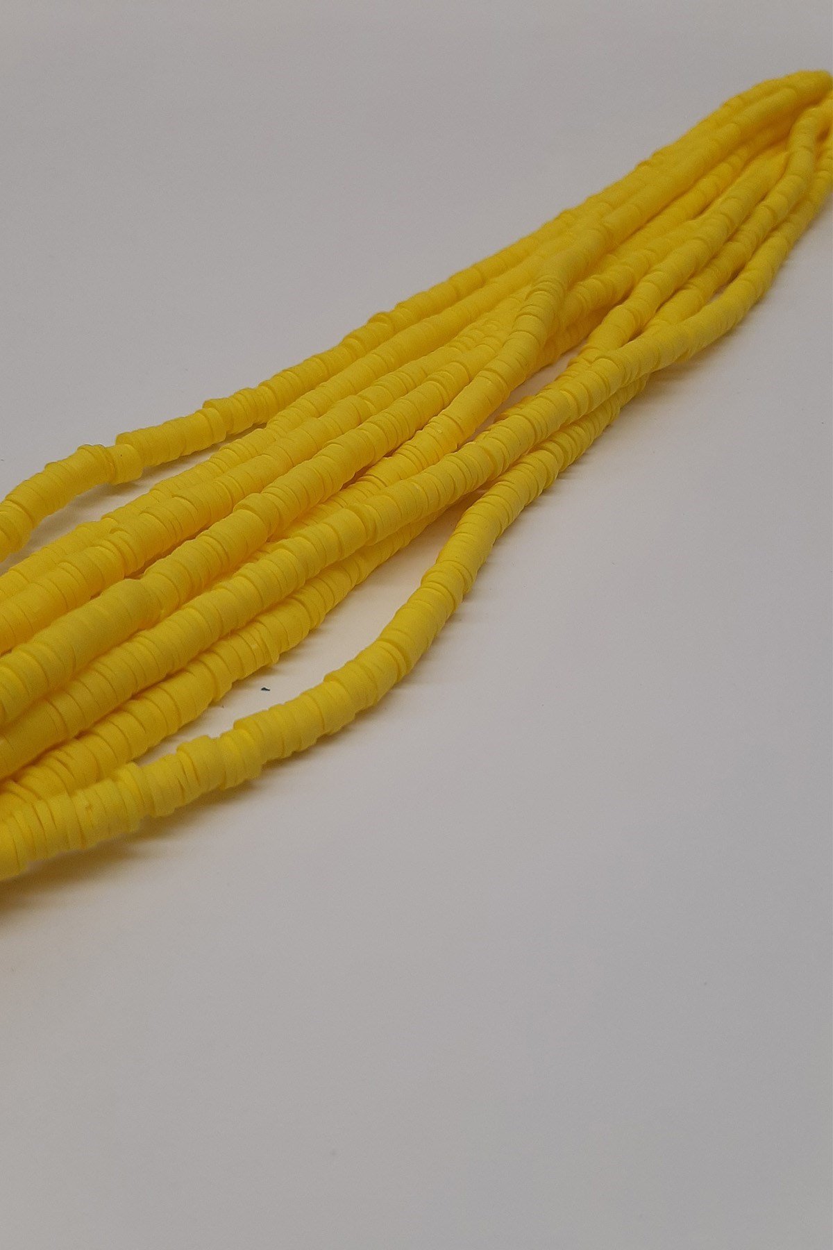 Sarı Fimo Hamur Boncuk 6Mm