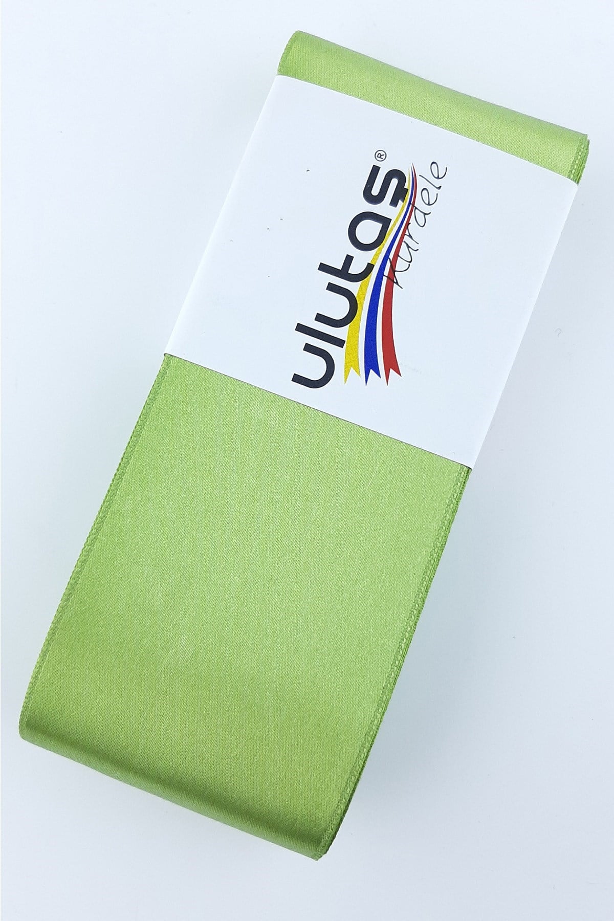 Saten Açık Yeşil Kurdele 6 cm 10 Mt
