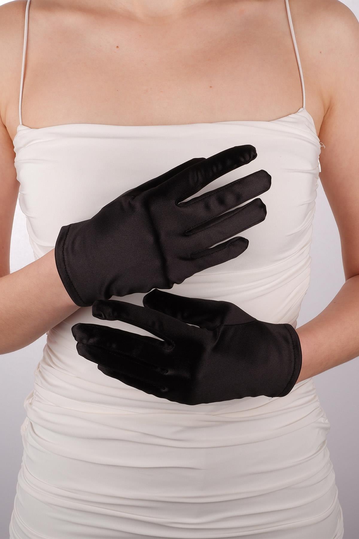 Saten Likrali Gelin Eldiveni 21 Cm Dans & Opera Eldiveni