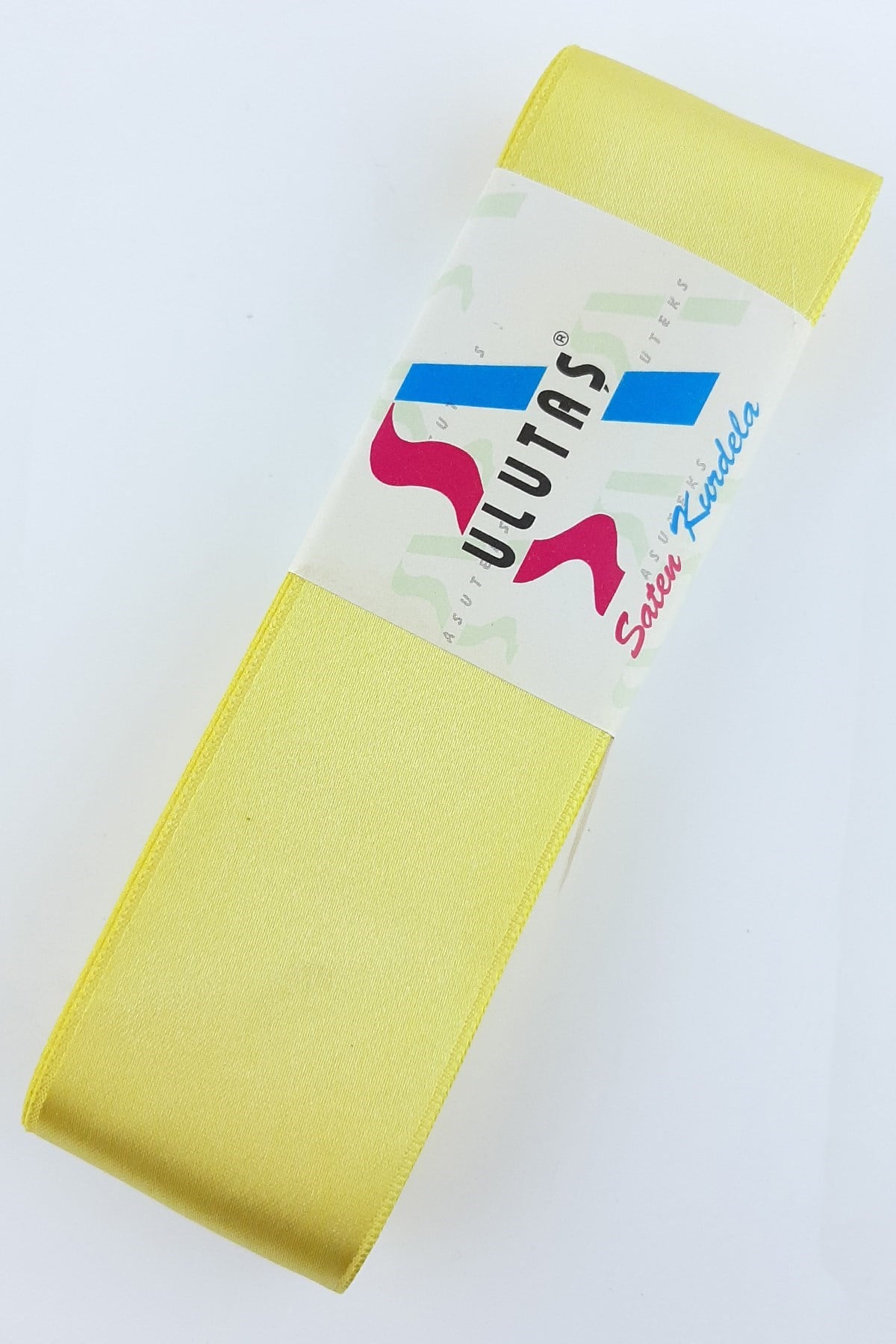 Saten Sarı Kurdele 4 cm 10 mt