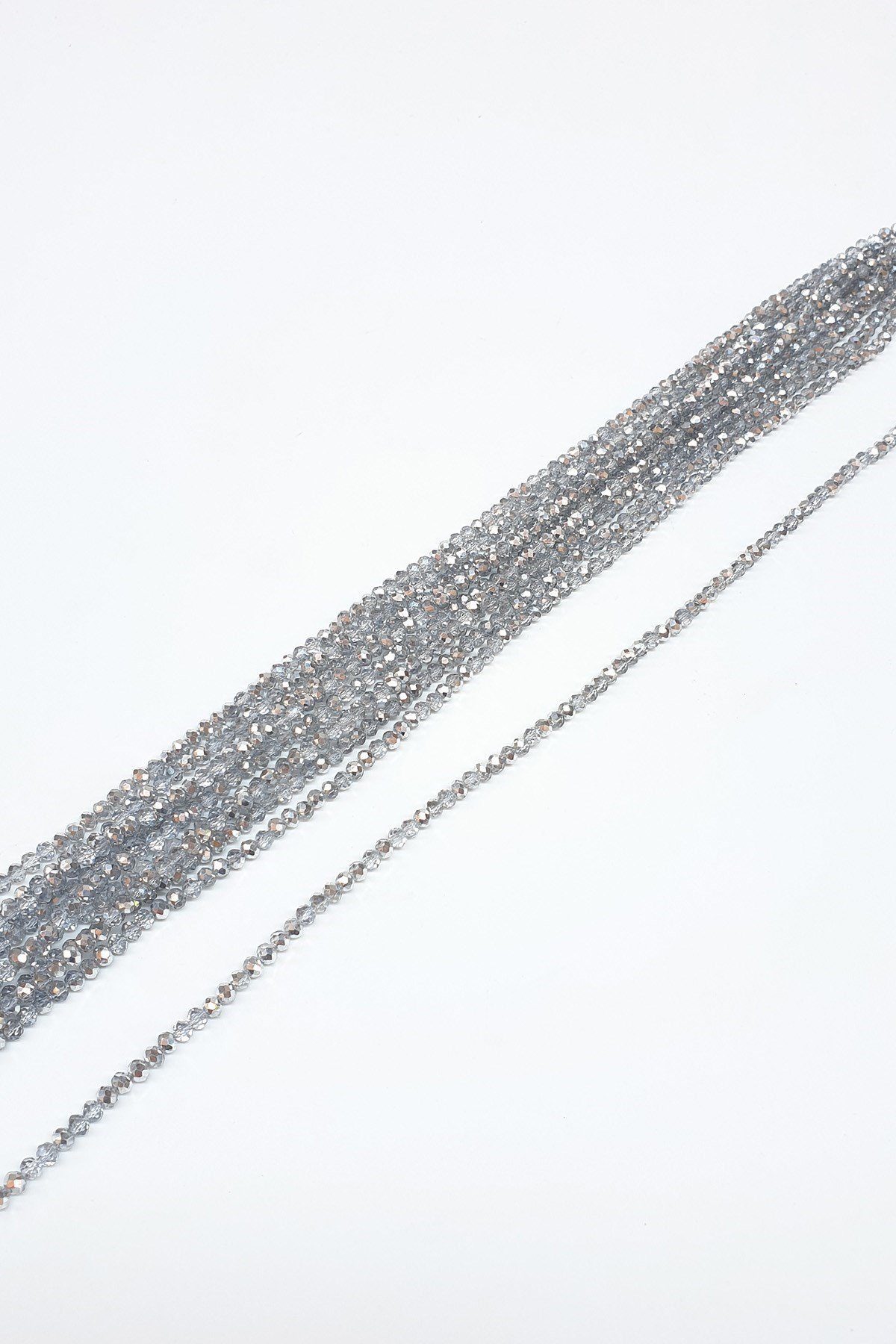 Şeffaf Gri Kristal Boncuk 4 Mm