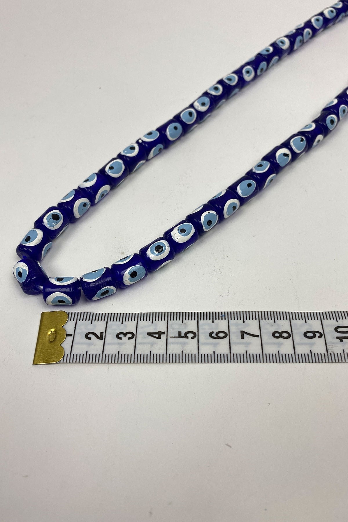 Silindir Nazar Boncuğu 5 Dizi 10 mm