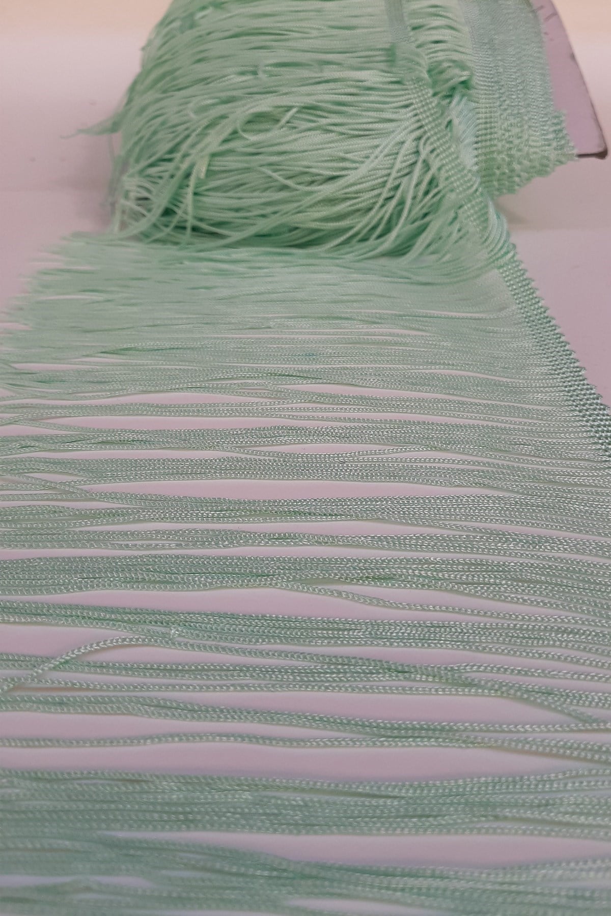 Su Yeşili 15 Cm Saçak Şerit Püskül