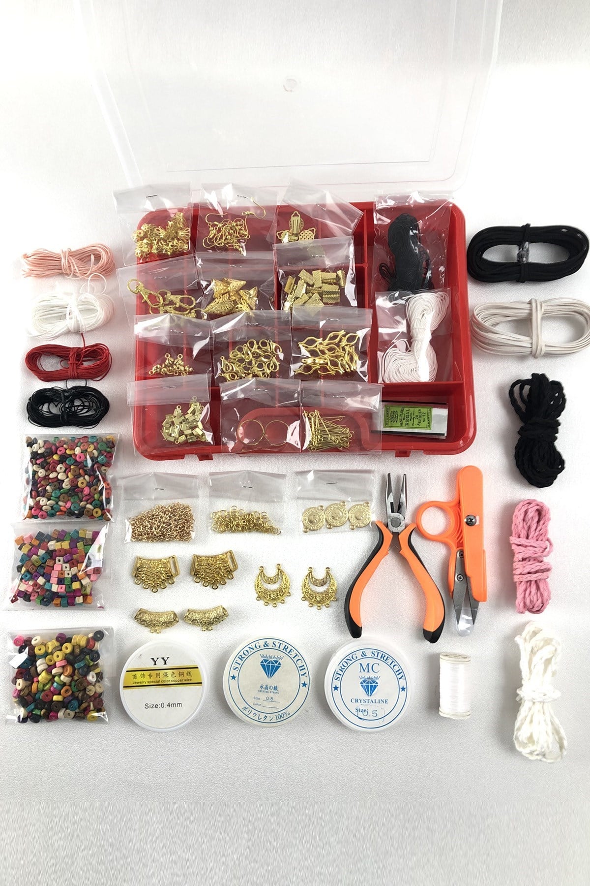 Takı Yapım Malzemesi Ahşap Boncuklu Set