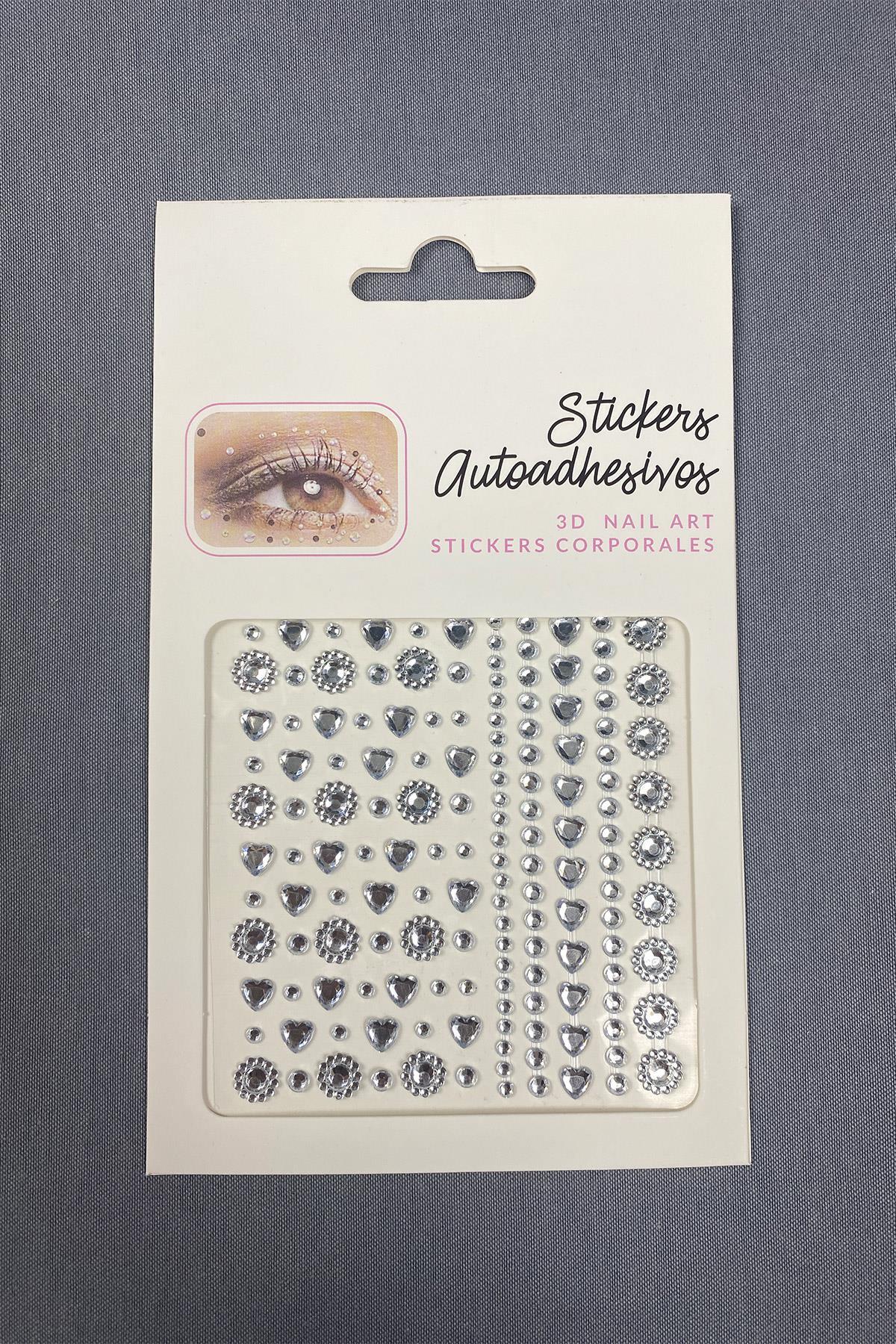 Taşlı Sticker Saç Vücut Ve Yüz Taşı