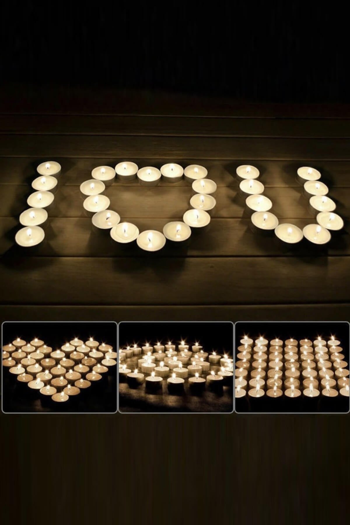 Tea Lights Mum 100 Adet