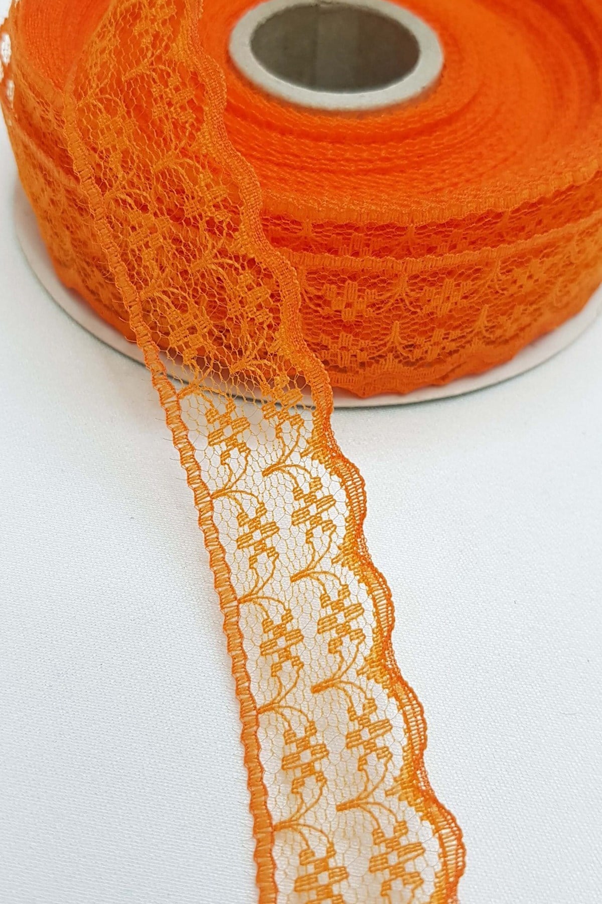 Turuncu Dantel Kurdele 2,5 cm