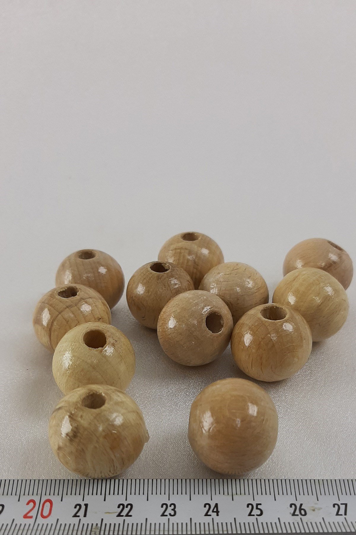 Vernikli Doğal Ahşap Boncuk 20mm