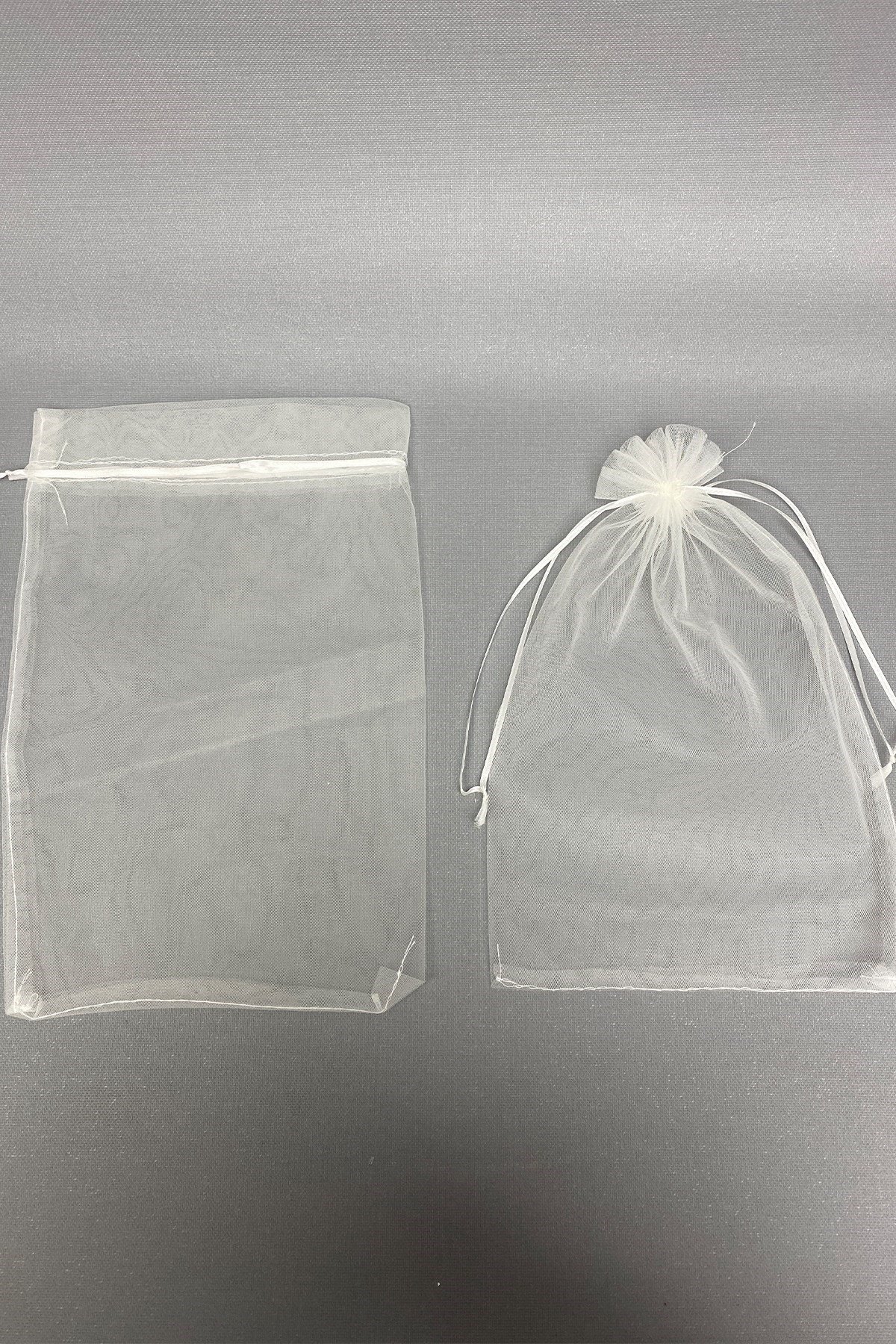 Yasin Boy ve Bohça Hediyelik Şeffaf Tül Kese 100 Adet (19*30 cm)