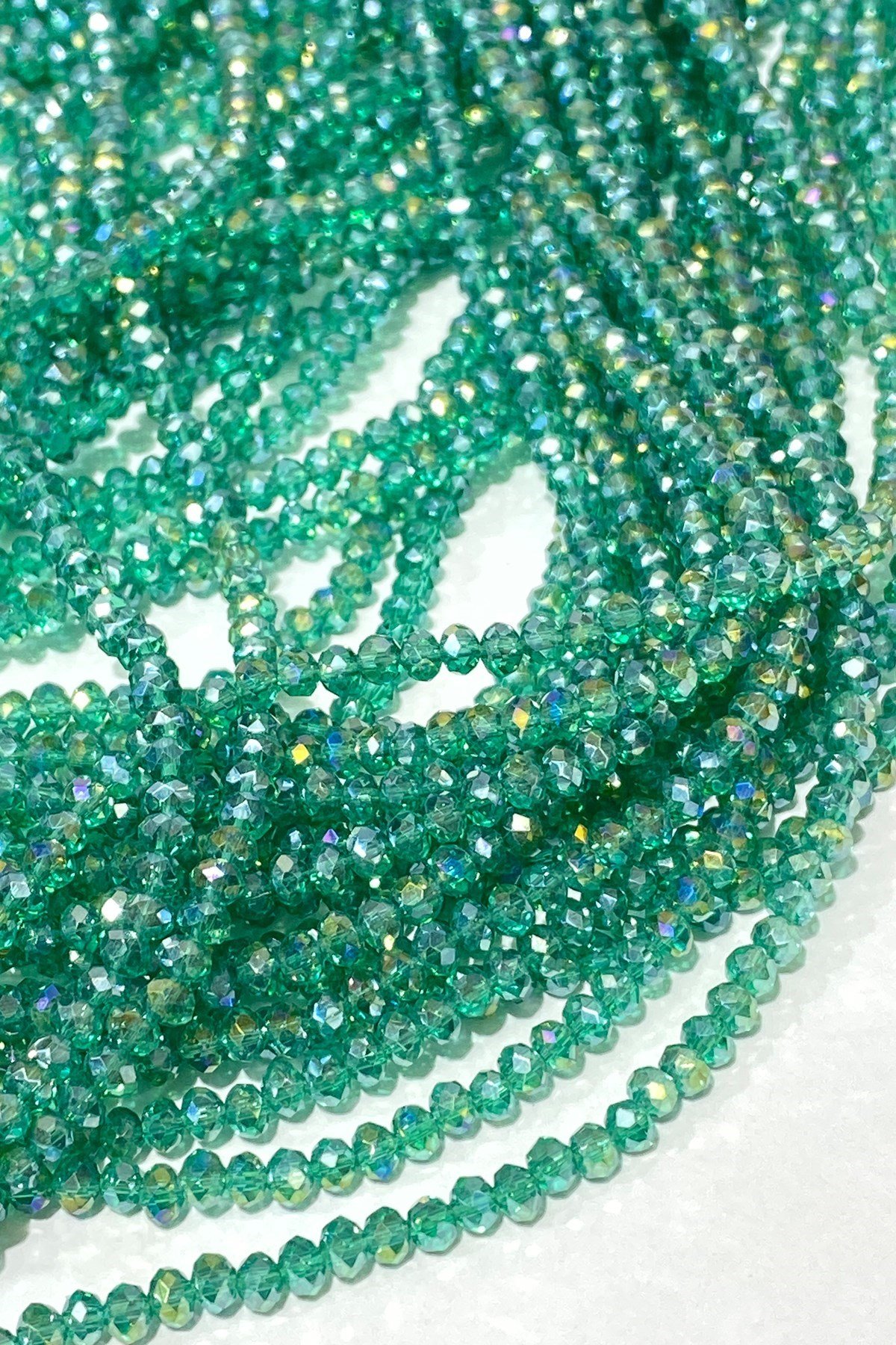 Yeşil Kristal Boncuk 4 mm