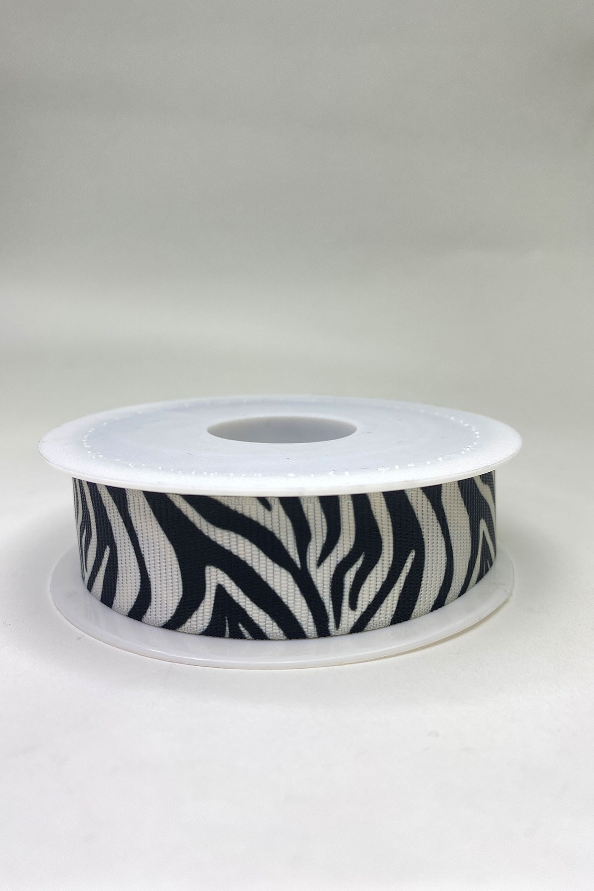 Zebra Desen Baskılı Grogren Kurdele 