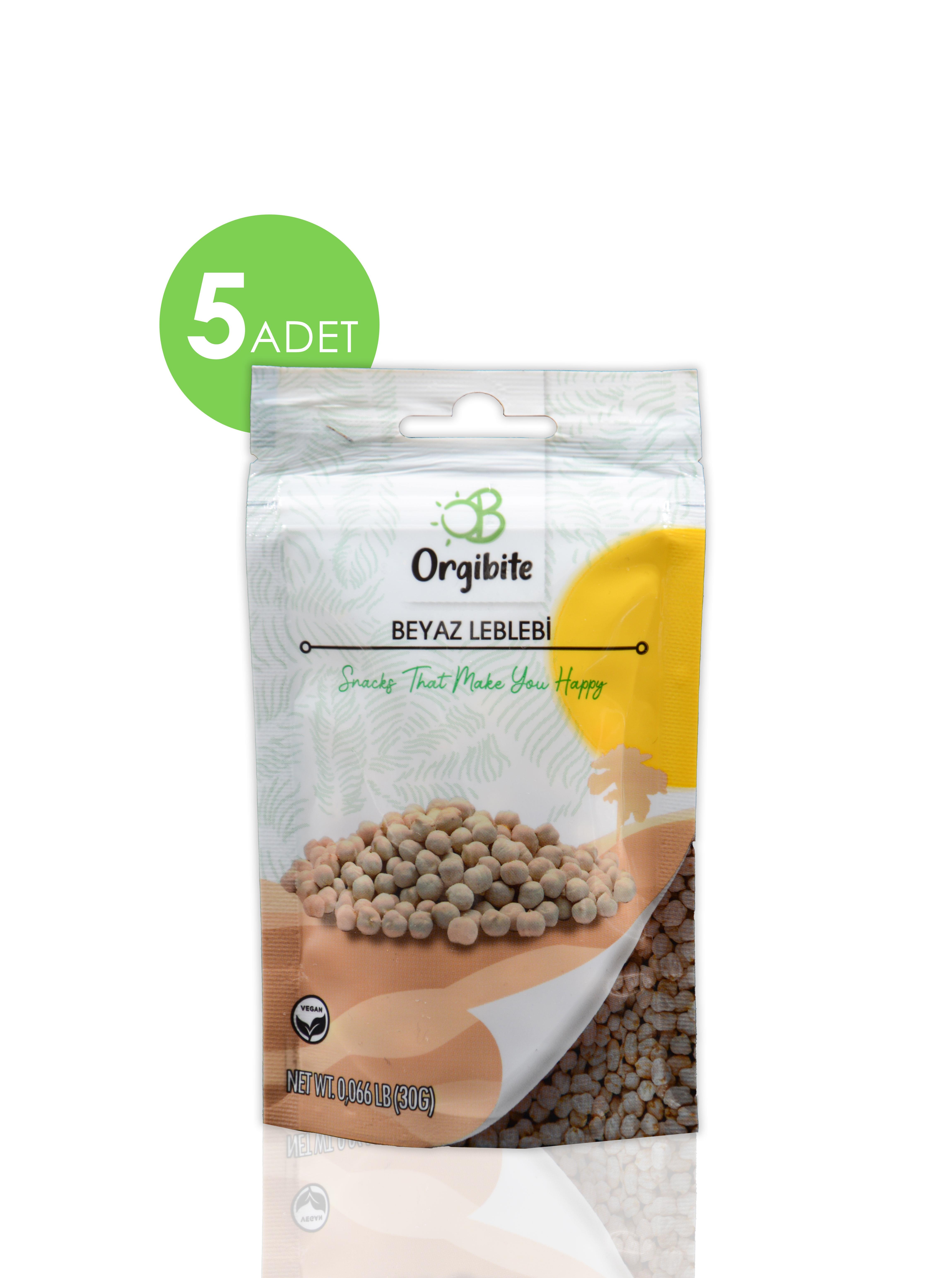 Orgibite Beyaz Leblebi 30 gr 5'li Set