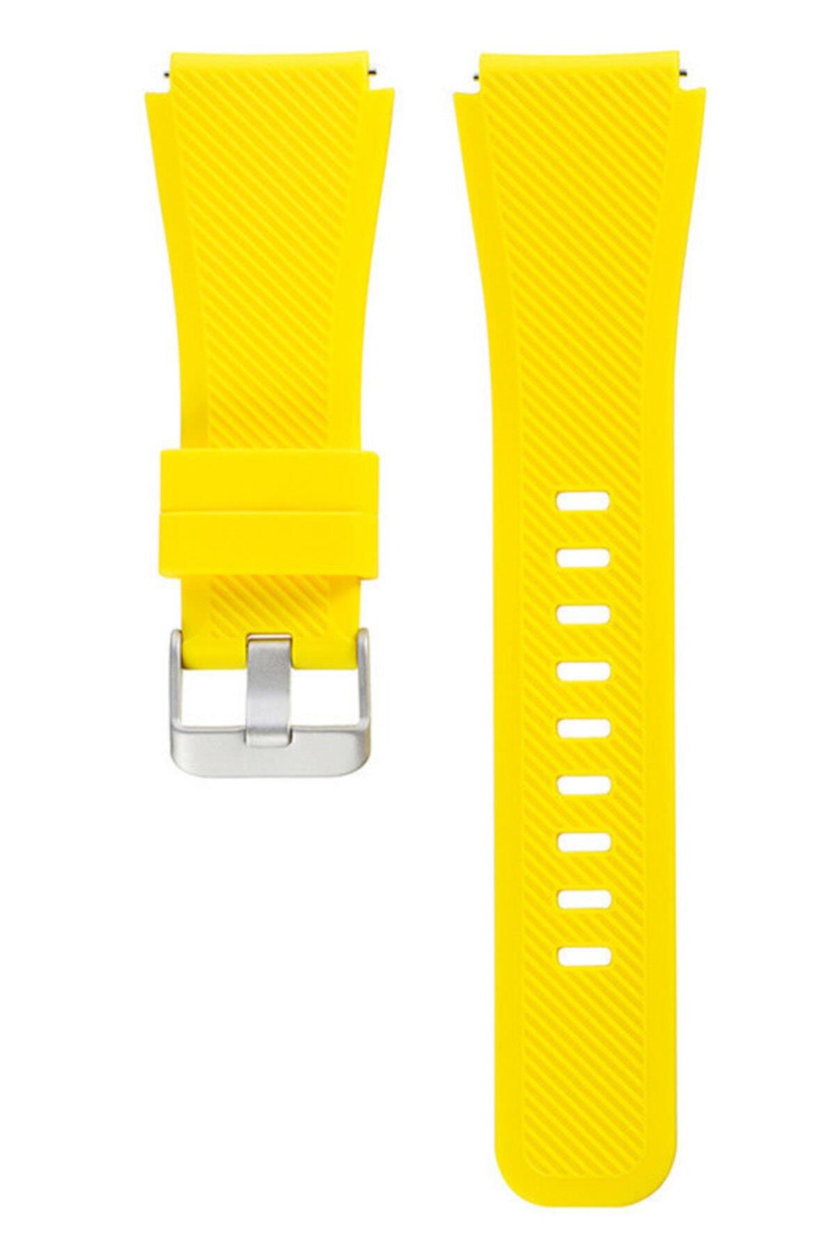 Amazfit Pace Için Silikon Kordon Sarı