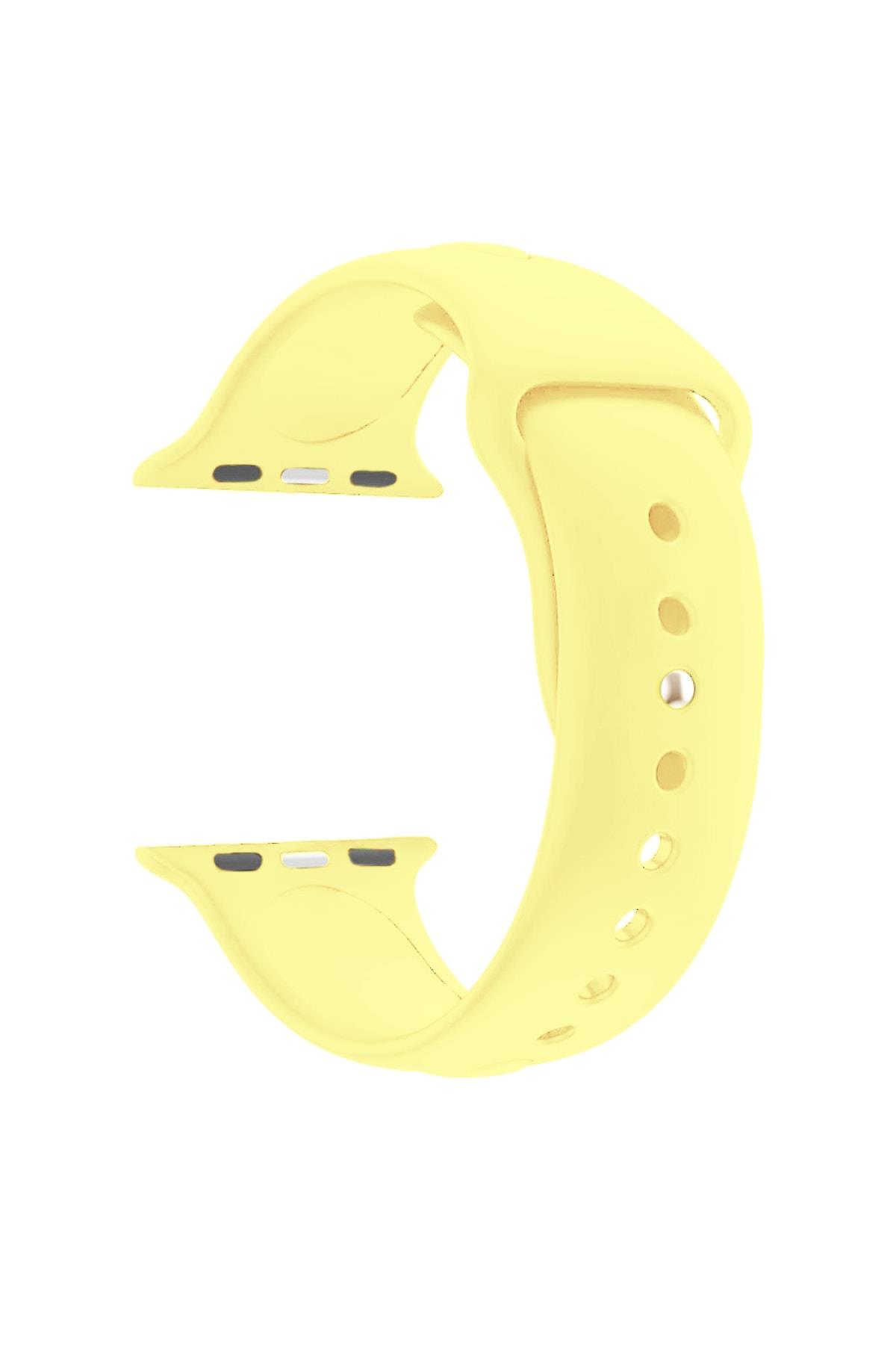 Apple Watch Seri 4 5 6 Için 44 Mm Uyumlu Small Beden(s/m Size) Silikon Kordon(54 Renk) Clementine