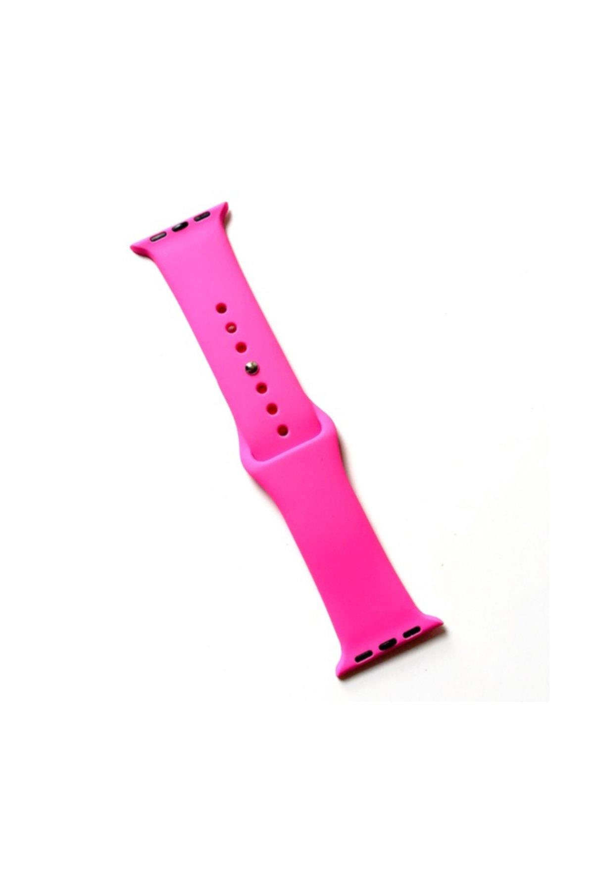 Apple Watch Series 4 5 Uyumlu 44 Mm Large Beden(m/l Sıze) Silikon Kordon Mor