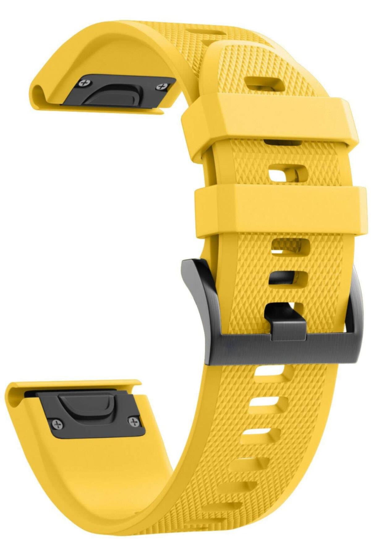 Fenix 6 Sapphire Için Quick Fit Özellikli Silikon Kordon Turkuaz