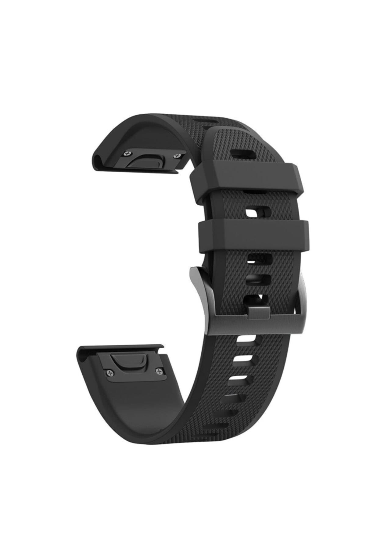 Fenix 6 Sapphire Için Quick Fit Özellikli Silikon Kordon Turkuaz