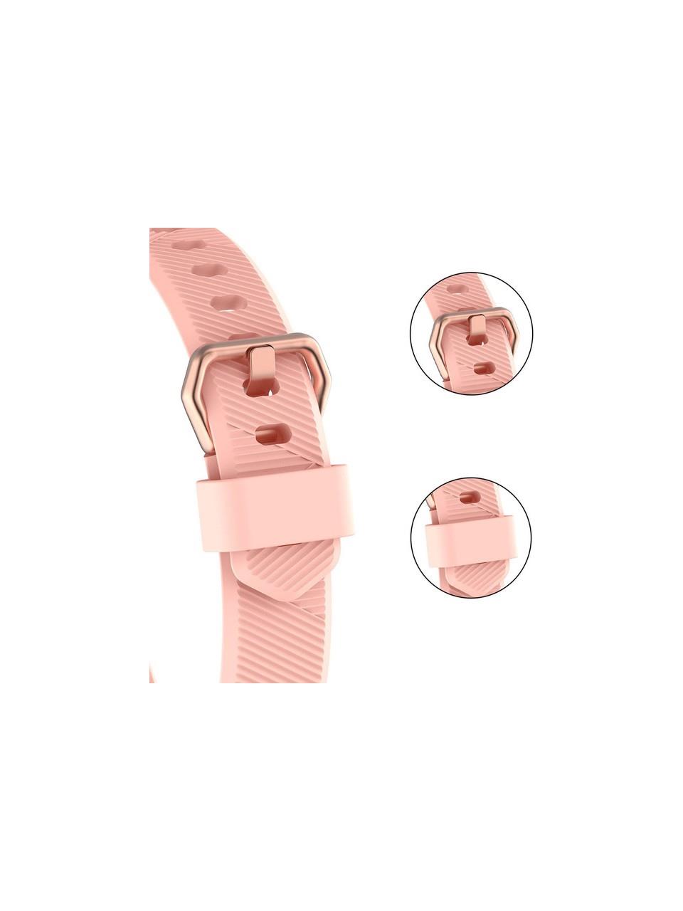 Fitbit Alta Hr Uyumlu Small Beden(S SIZE) Tokalı Silikon Kordon Somon