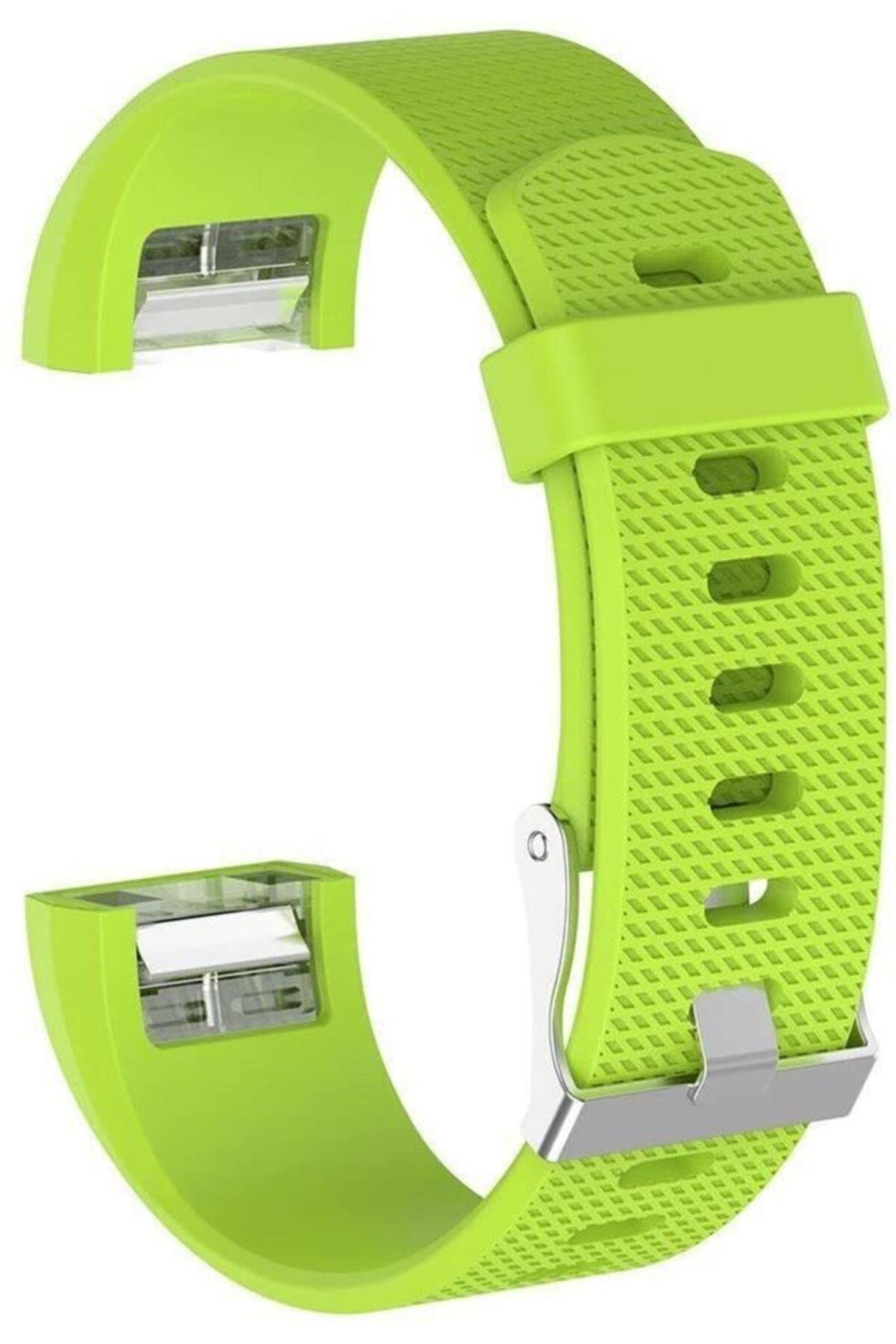 Fitbit Charge 2 Için Large Beden (l Sıze) Silikon Kordon Su Yeşili