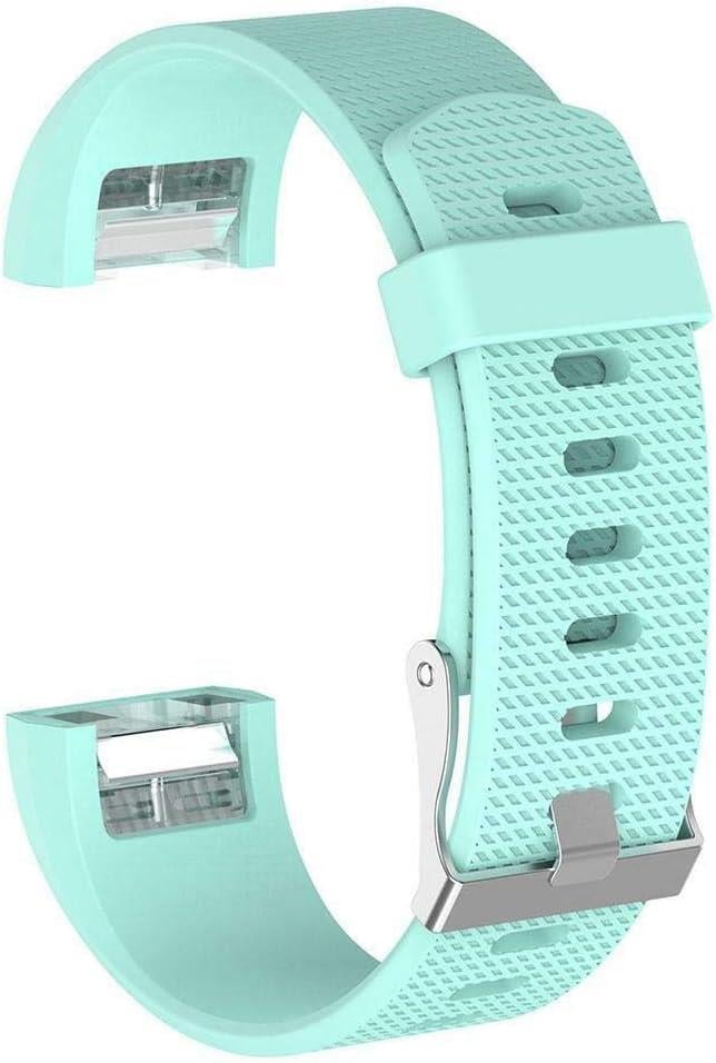 Fitbit Charge 2 Için Large Beden (l Sıze) Silikon Kordon Su Yeşili