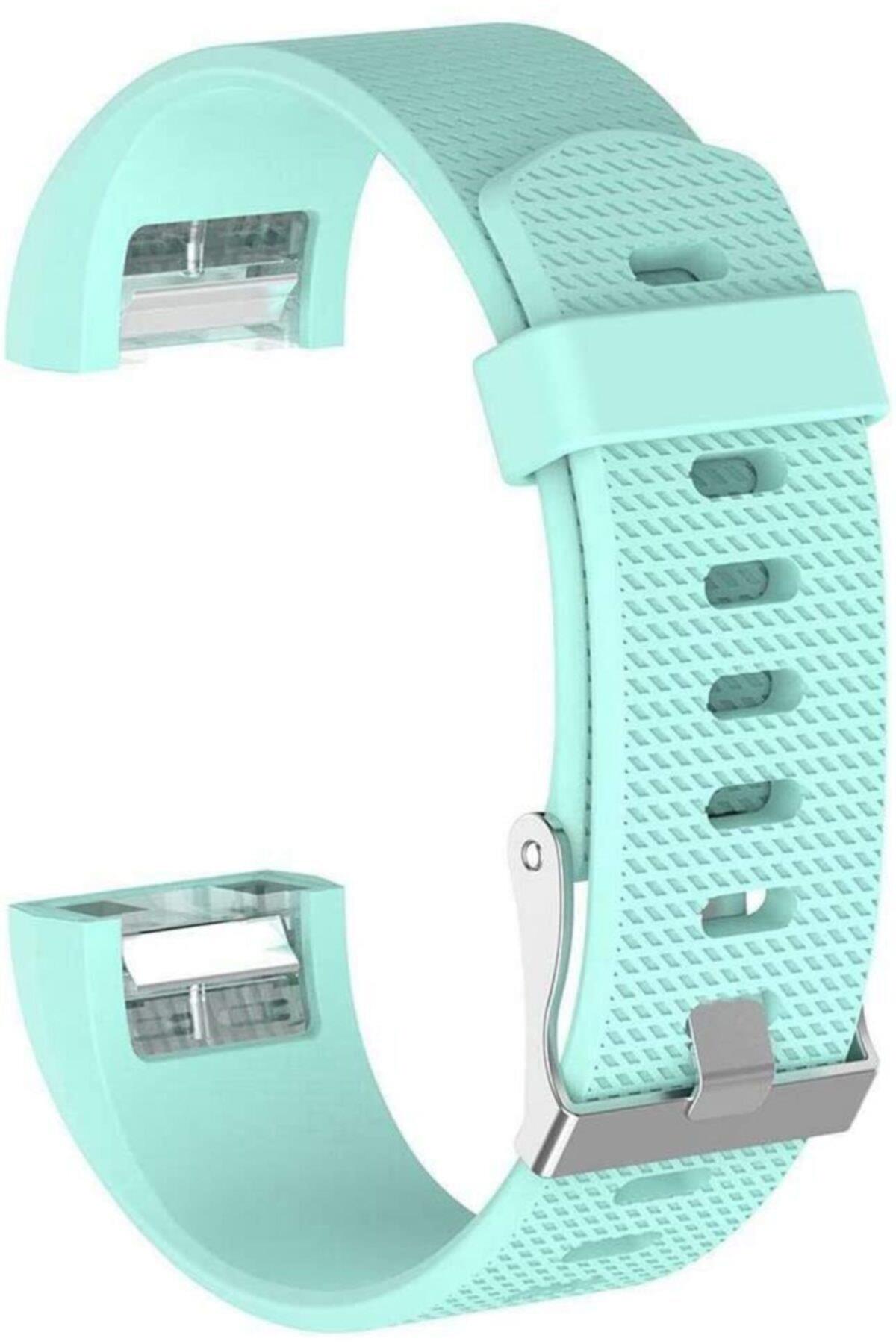 Fitbit Charge 2 Için Large Beden (l Sıze) Silikon Kordon Su Yeşili
