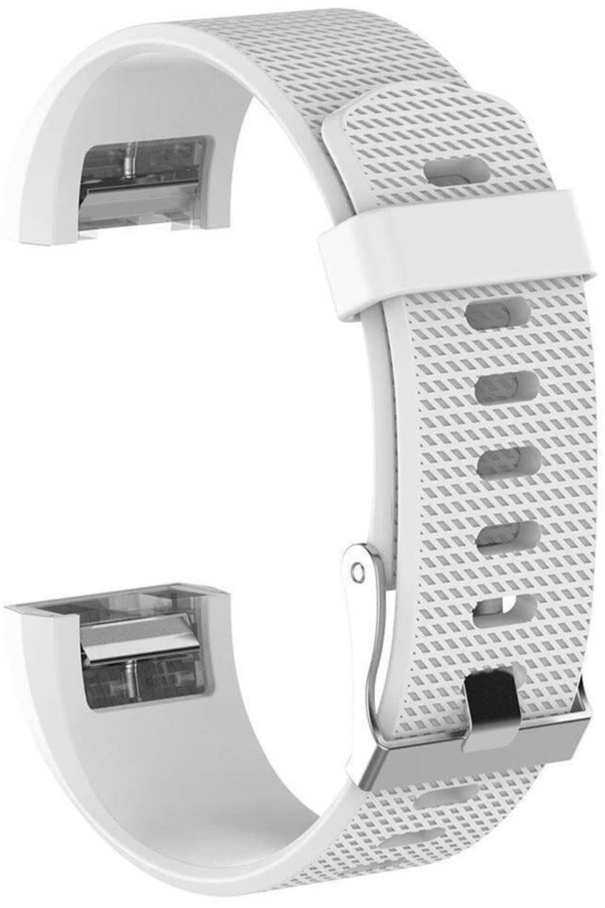 Fitbit Charge 2 Için Large Beden(l Sıze) Silikon Kordon Koyu Mavi